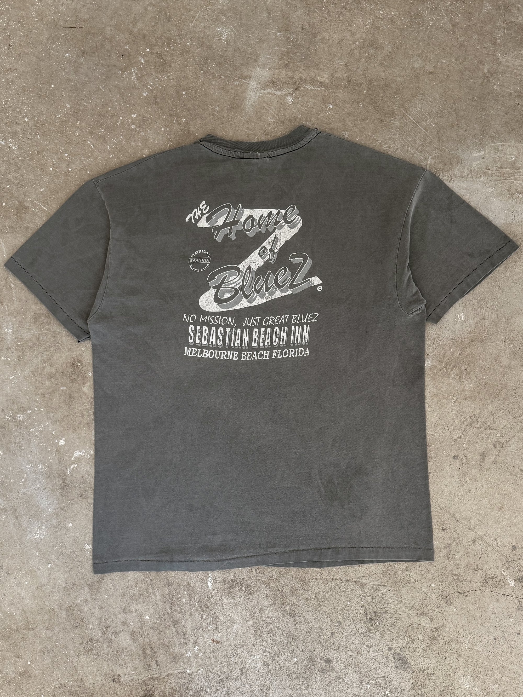 Mid 90s "Sebastian Beach Inn" Faded Pocket Tee (XL)