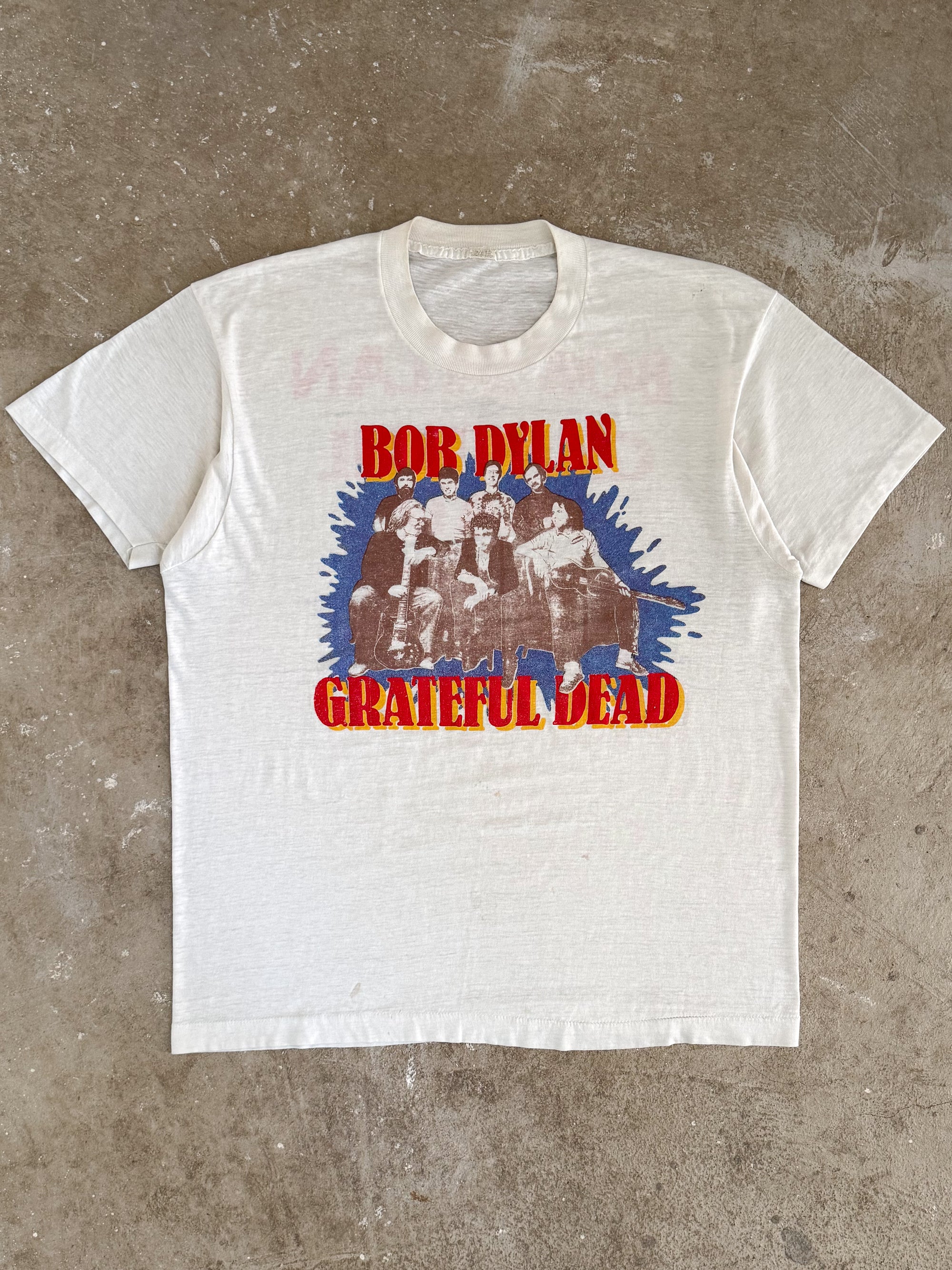 1987 Grateful Dead Bob Dylan "Alone & Together Tour" Lot Tee (L)