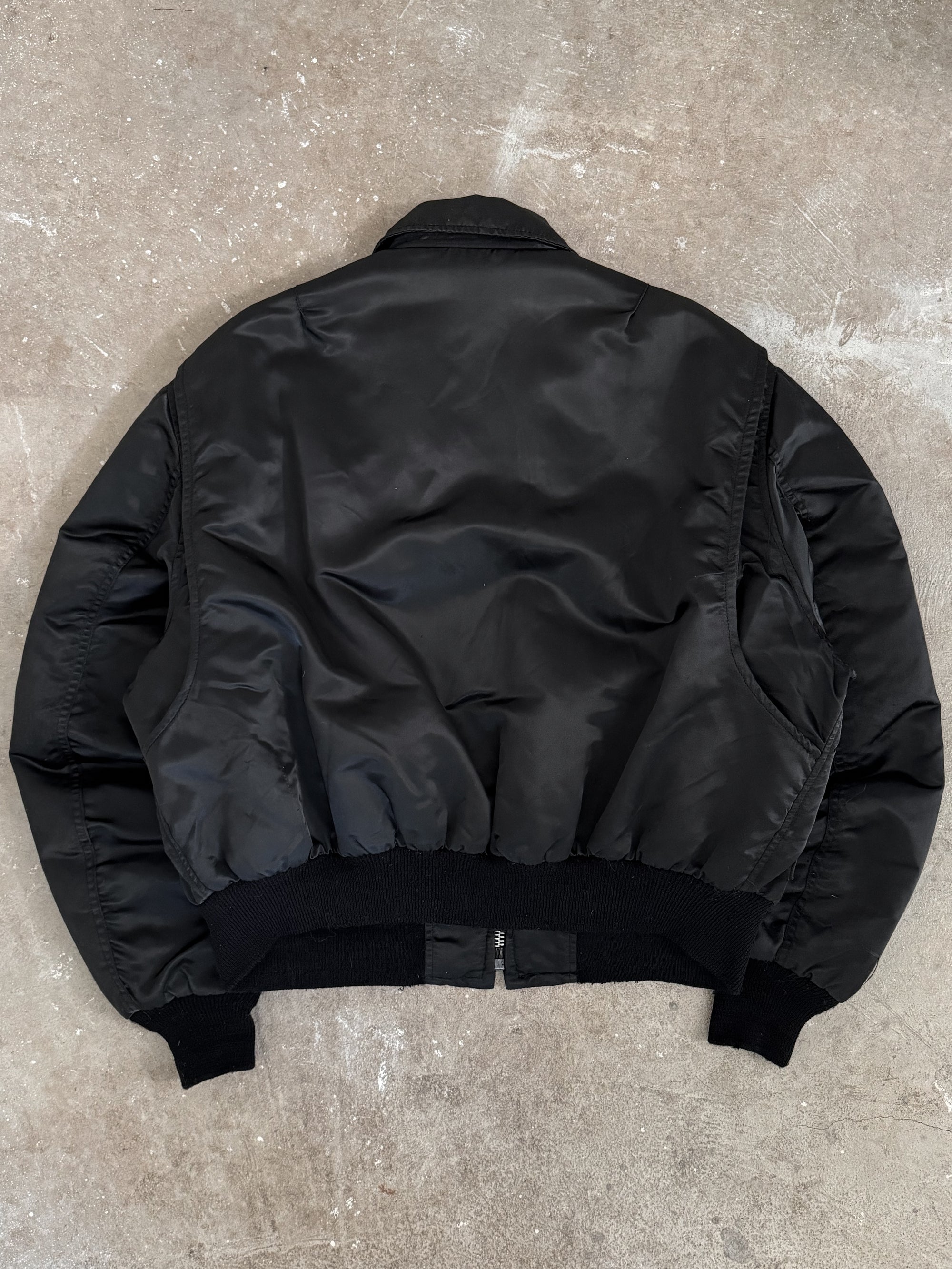 1980s Black CPW-45 Flight Jacket (XL)