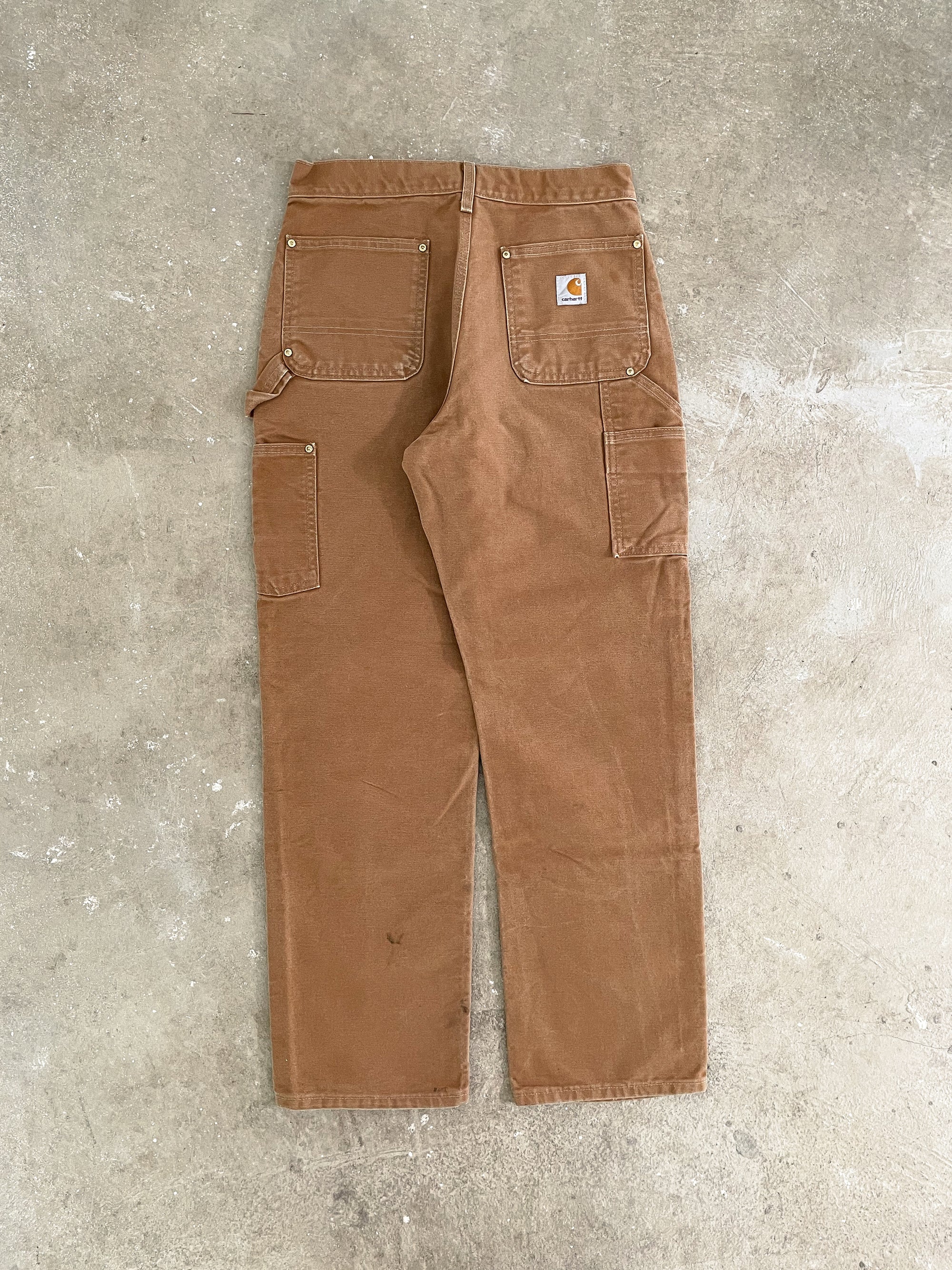 Carhartt B01 Tan Brown Double Knee Work Pants (28X29)