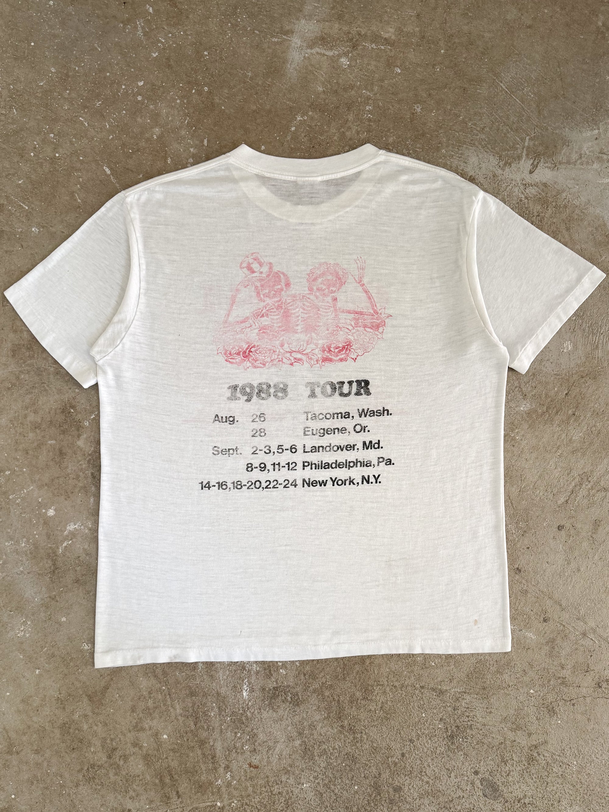1988 Grateful Dead "Fall Tour" Lot Tee (L)