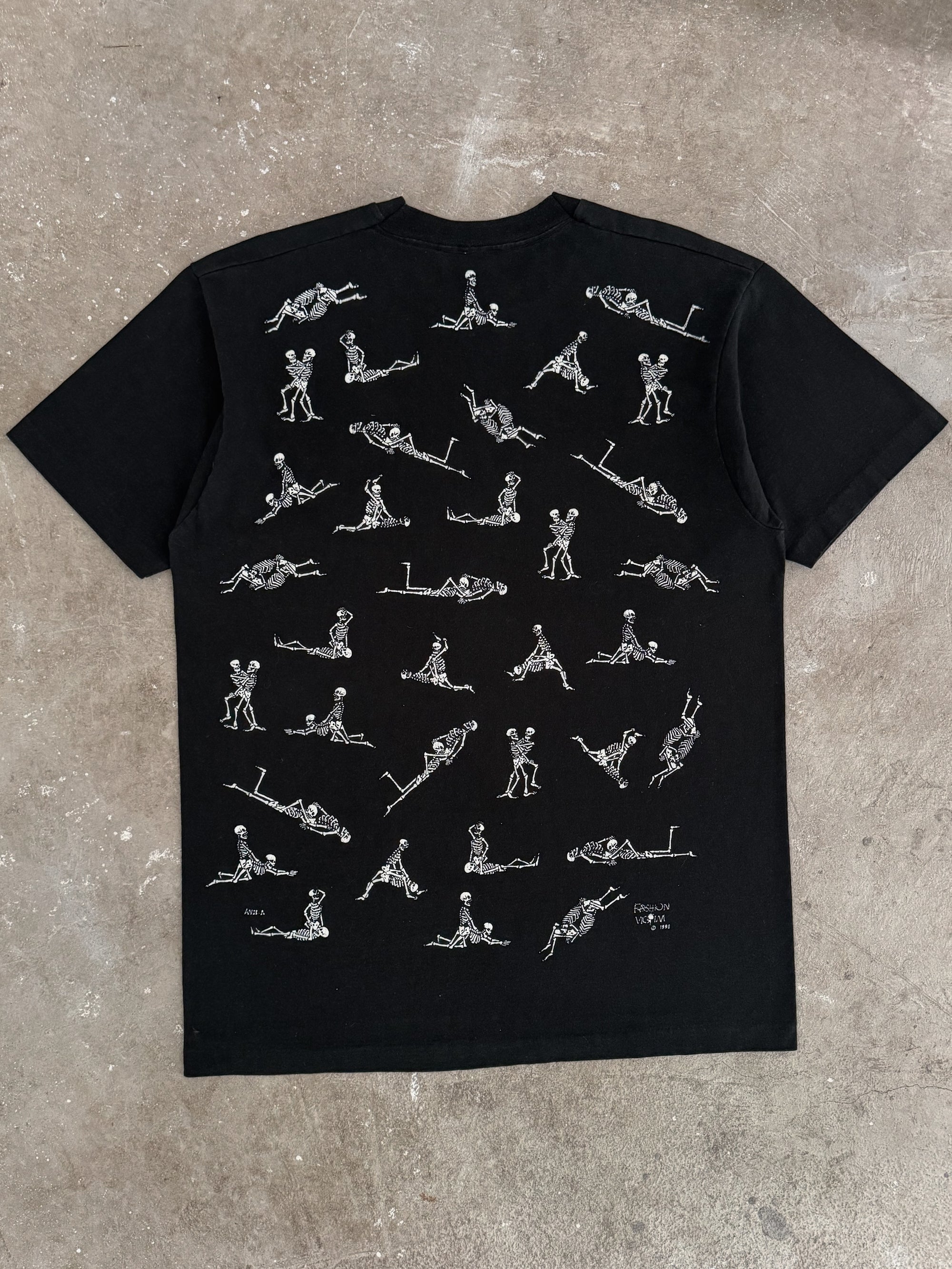 1990 Fashion Victim "Skeleton Sex" Tee (L)