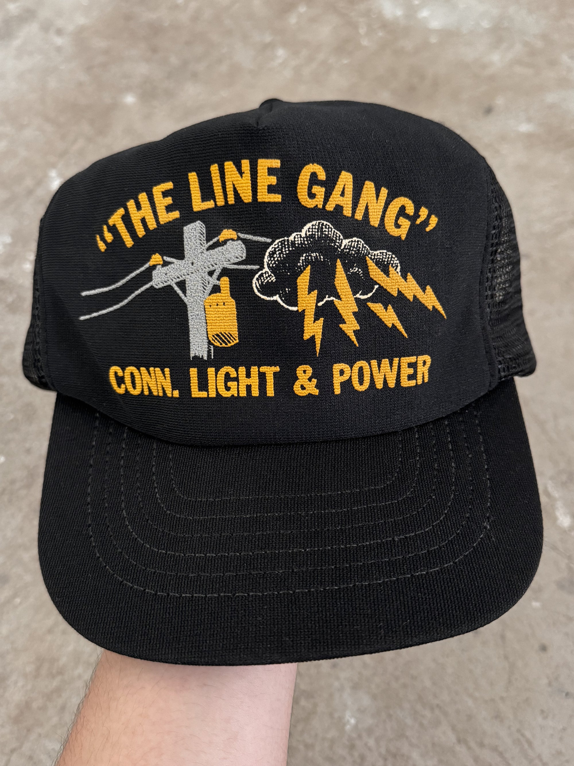 1980s "The Line Gang" Trucker Hat