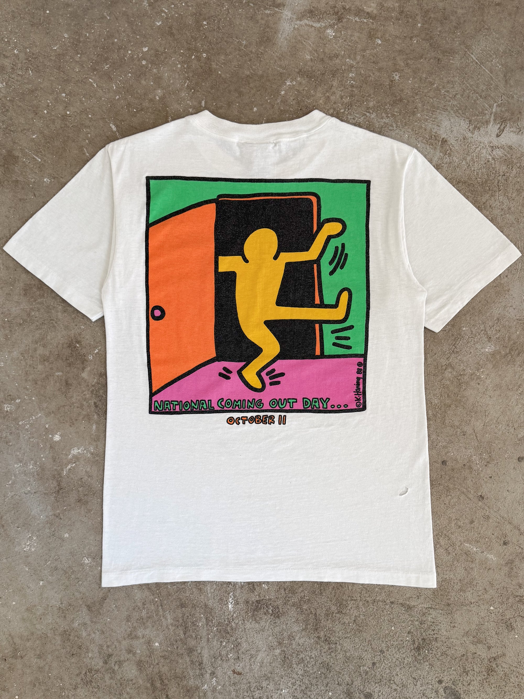 1988 Keith Haring "National Coming Out Day" Tee (S)