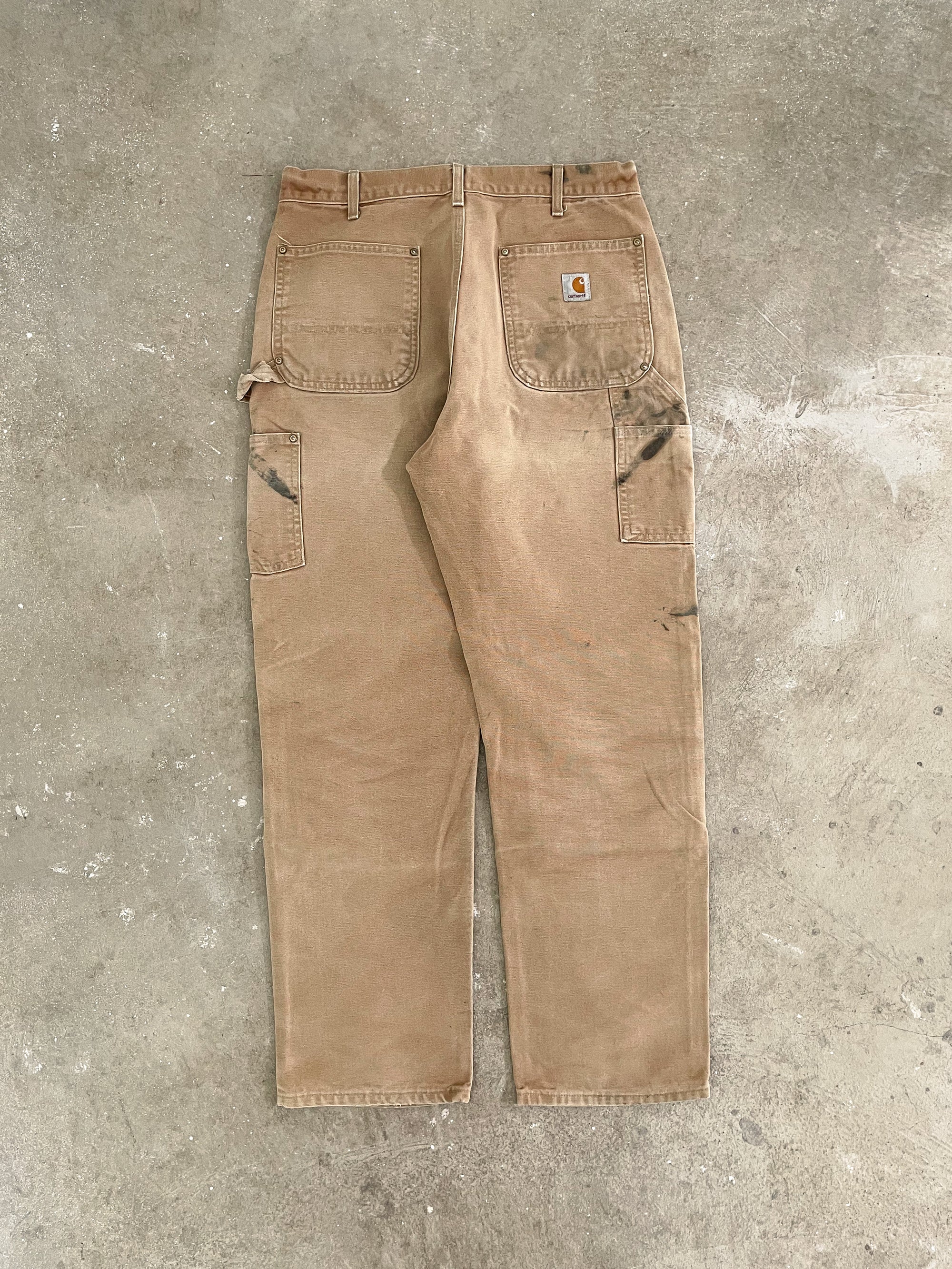 Carhartt B01 Tan Double Knee Work Pants (32X31)