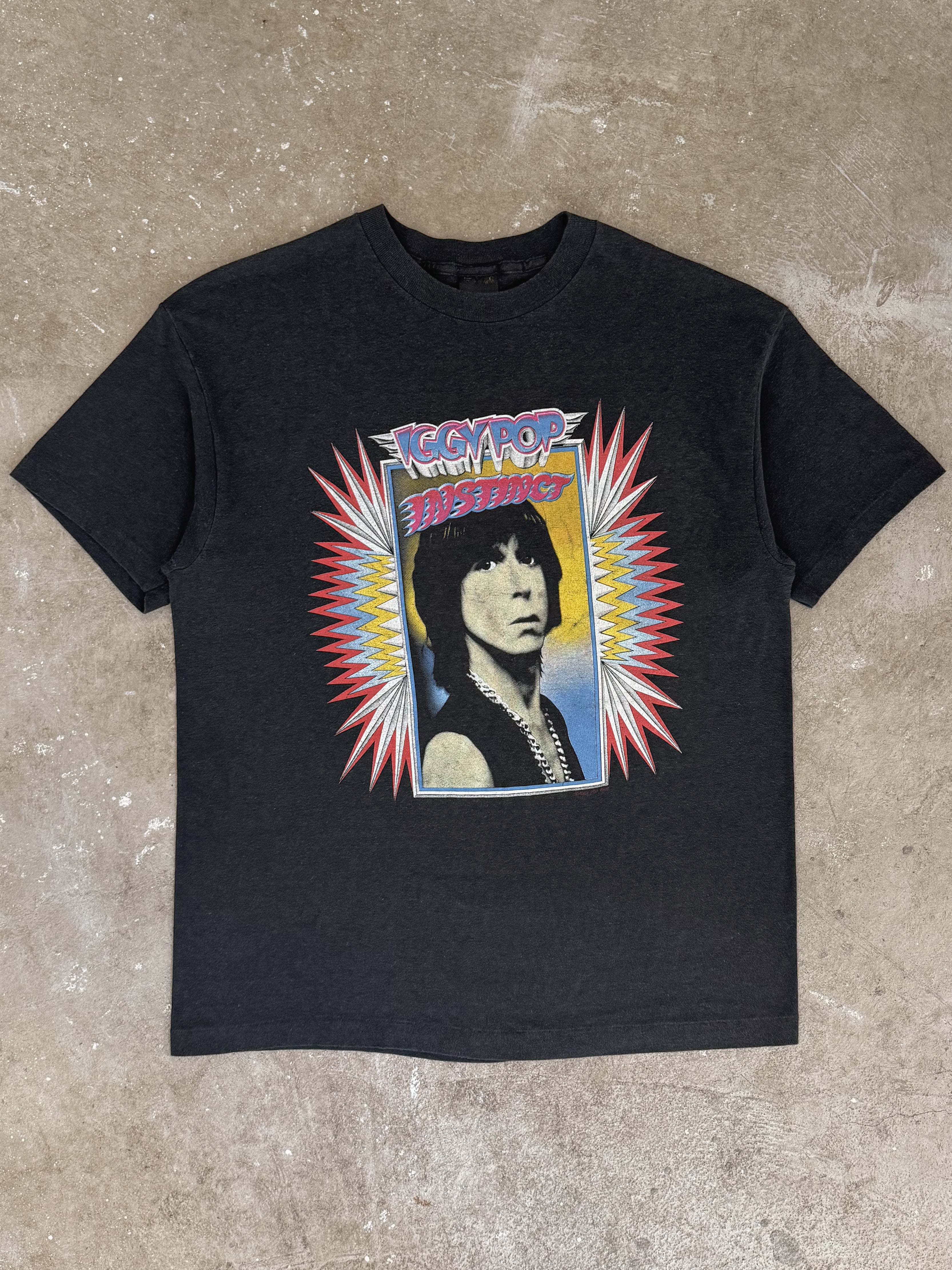 Iggy Pop TOUR Tシャツ Lサイズ 1980's IGGY POP* vtg punk rock concert tour tee t-shirt (XL