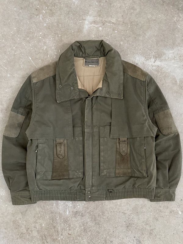 2000 Faded Green Paneled Insulated Cargo Jacket (M)