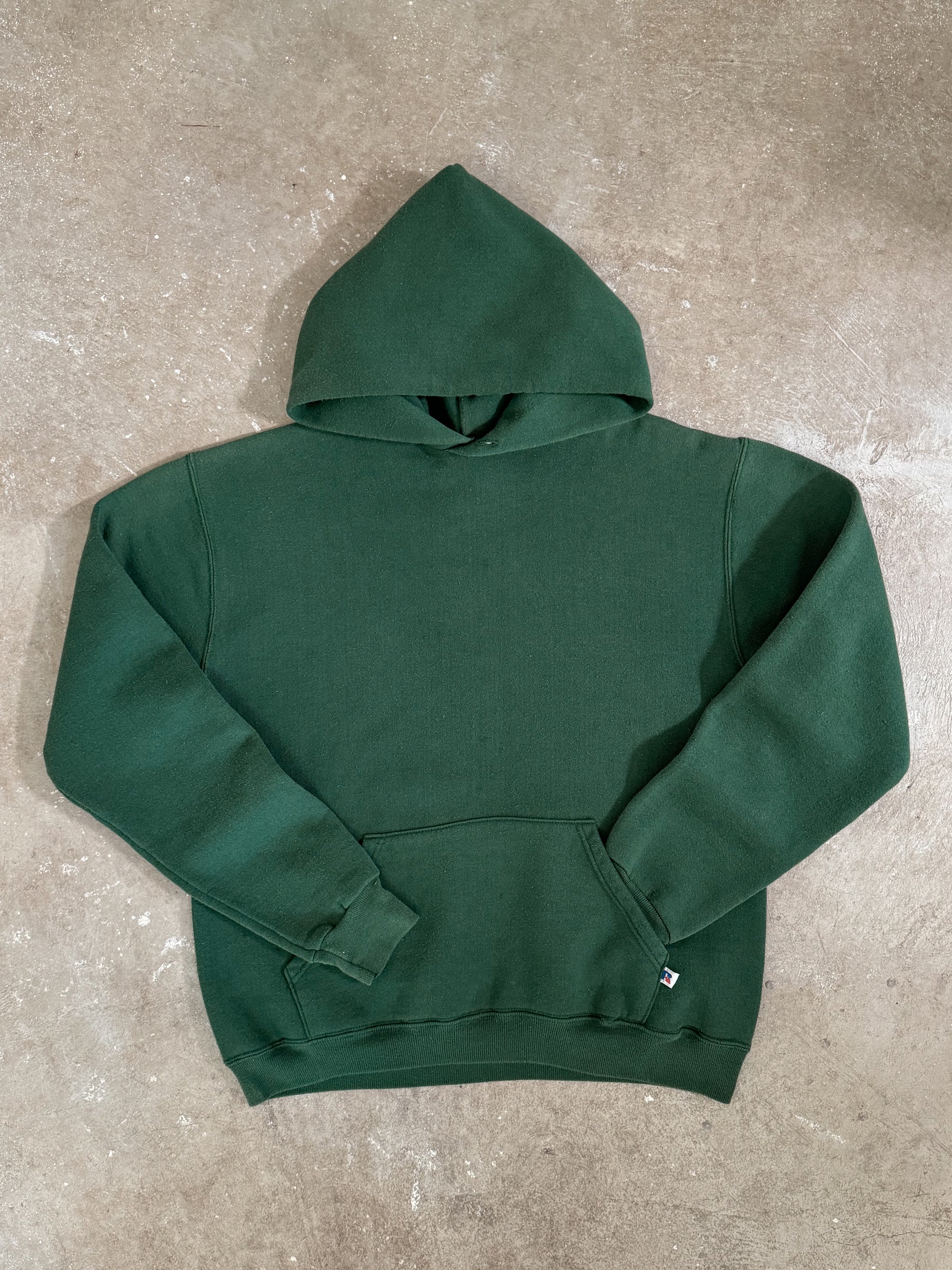 1980s Russell Green Blank Hoodie (S/M)