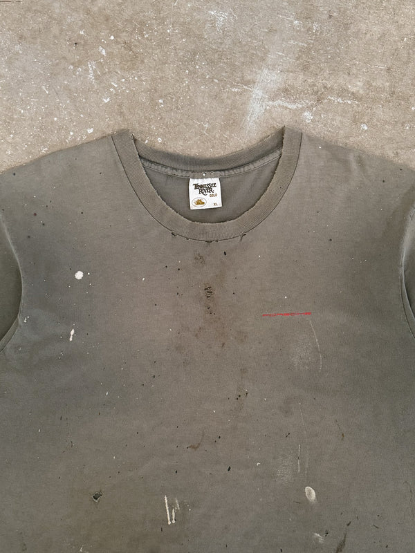 1990s "Porsche" Distressed Faded Tee (XL)