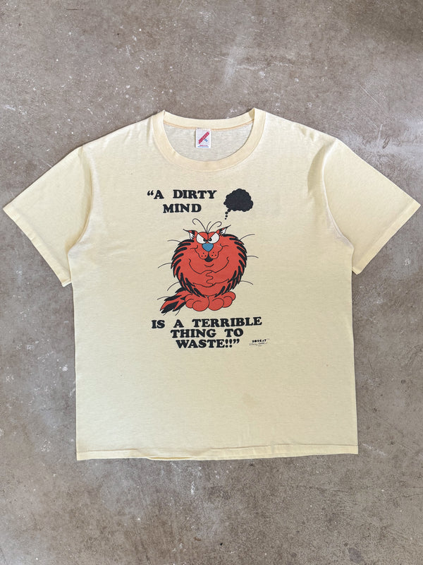 1980s "A Dirty Mind Is A Terrible Thing To Waste" Tee (L)