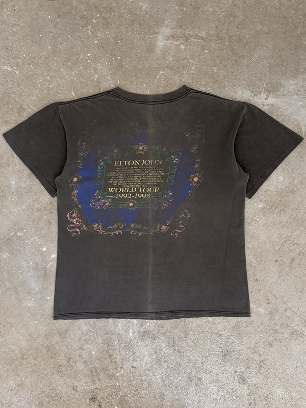 1992 Elton John "World Tour" Faded Tee (L)