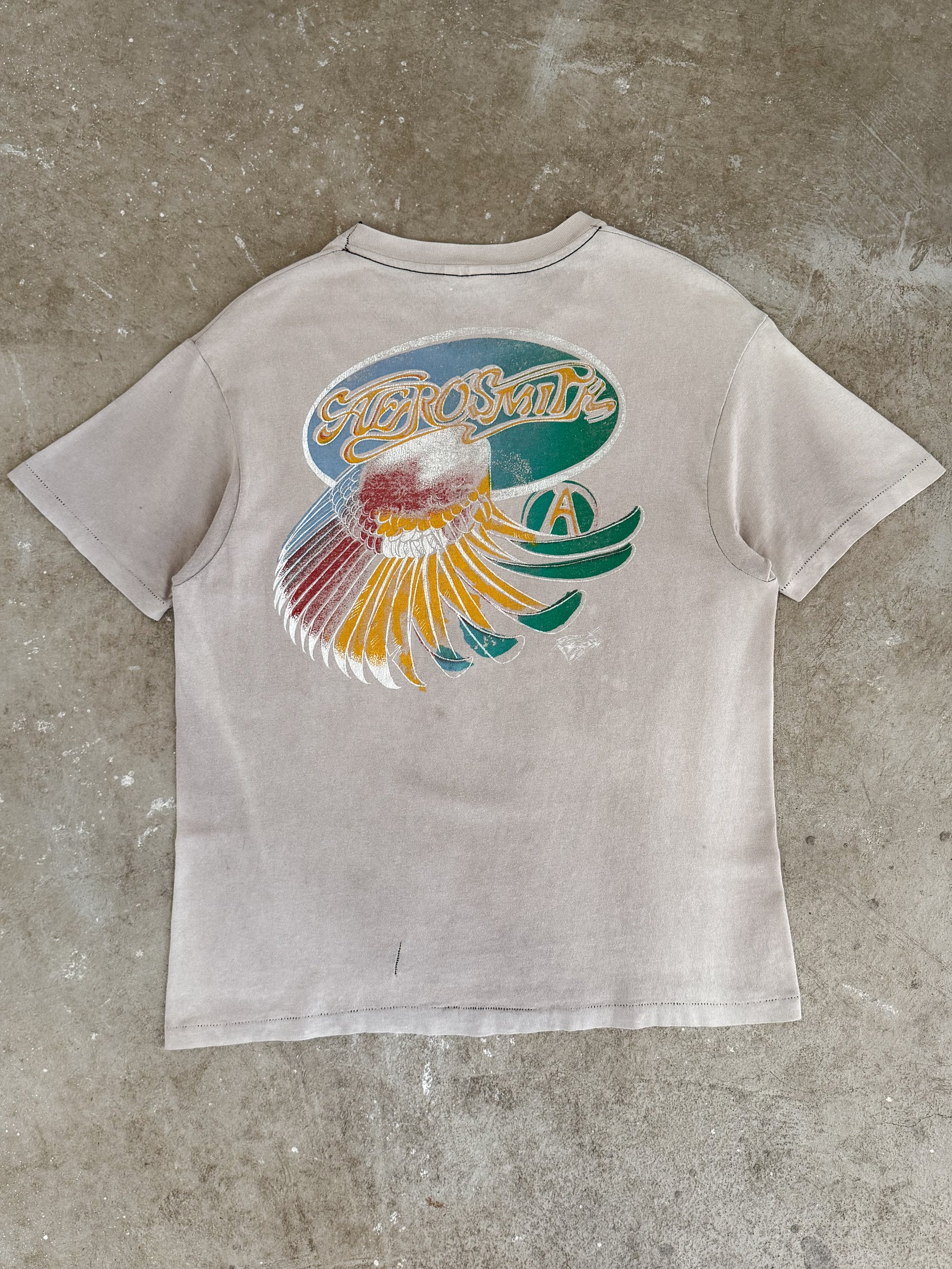 1980s Guns N Roses & Aerosmith Faded Tee (M)
