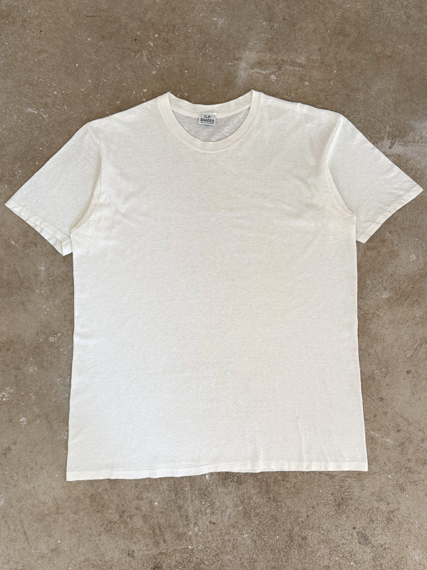 1980s/90s White Blank Tee (XL)