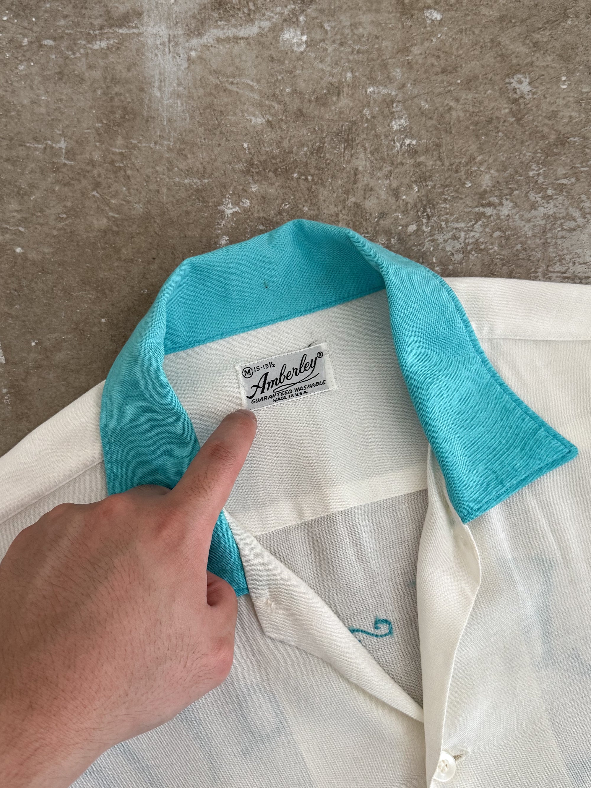 1950s "Walt" Chain Stitched Bowling Shirt (M)