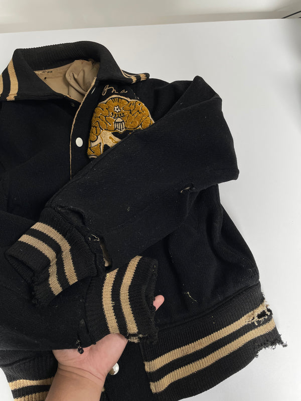 1950s “Sigma Nu” Chain Stitched Varsity Jacket (M)