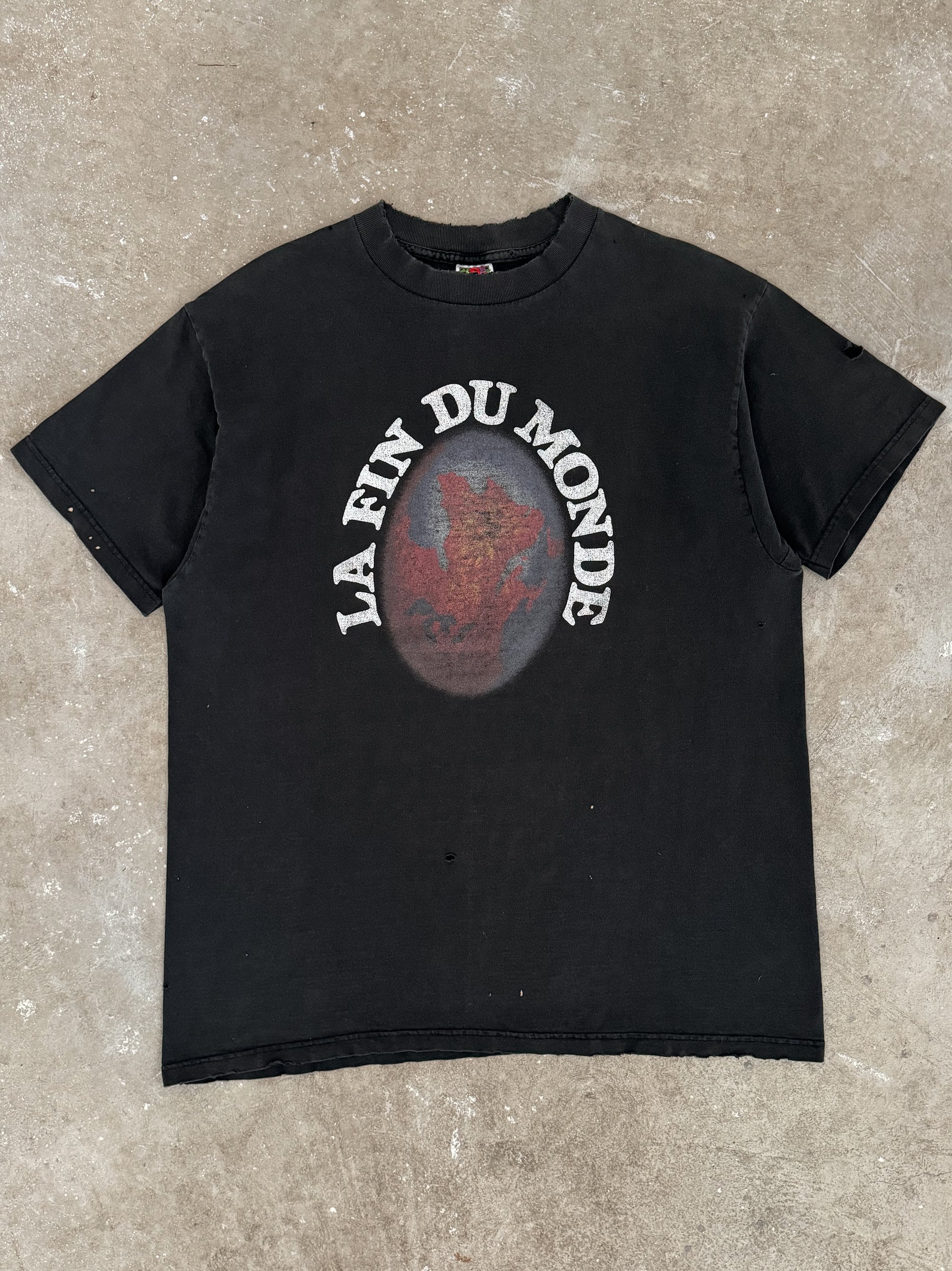 1990s "La Fin Du Monde" Distressed Tee (XL)