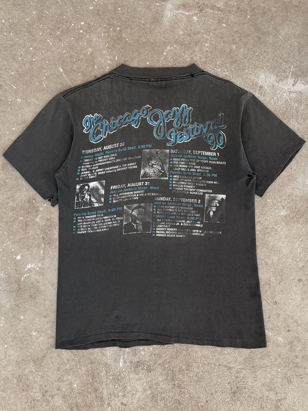 1990 Miles Davis "Chicago Jazz Festival" Faded Tee (M)