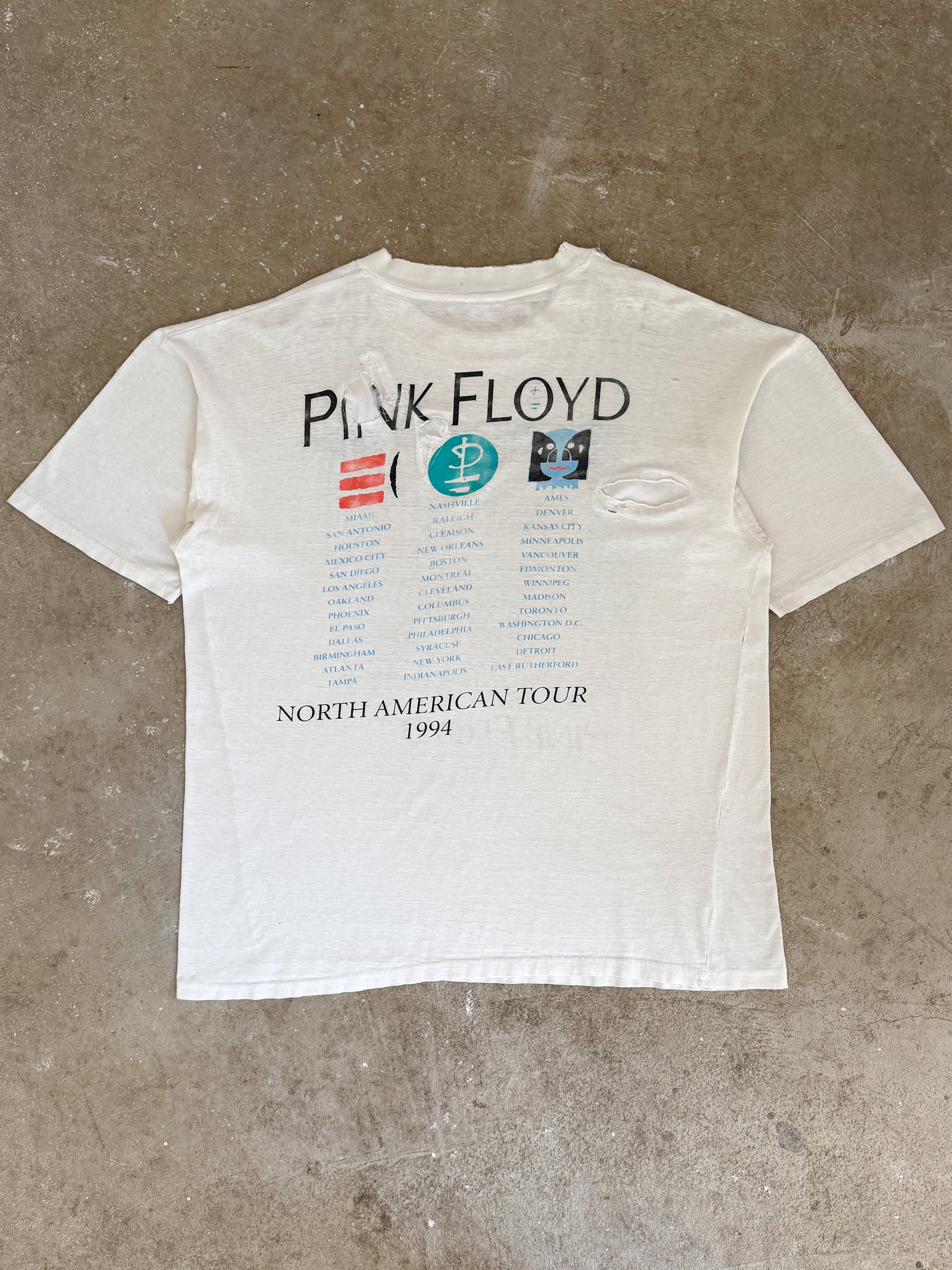 1994 Pink Floyd "North American Tour" Repaired Tee (XL)