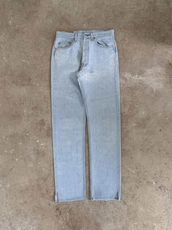 1990s Levis Repaired Faded Blue 501 (29X33)