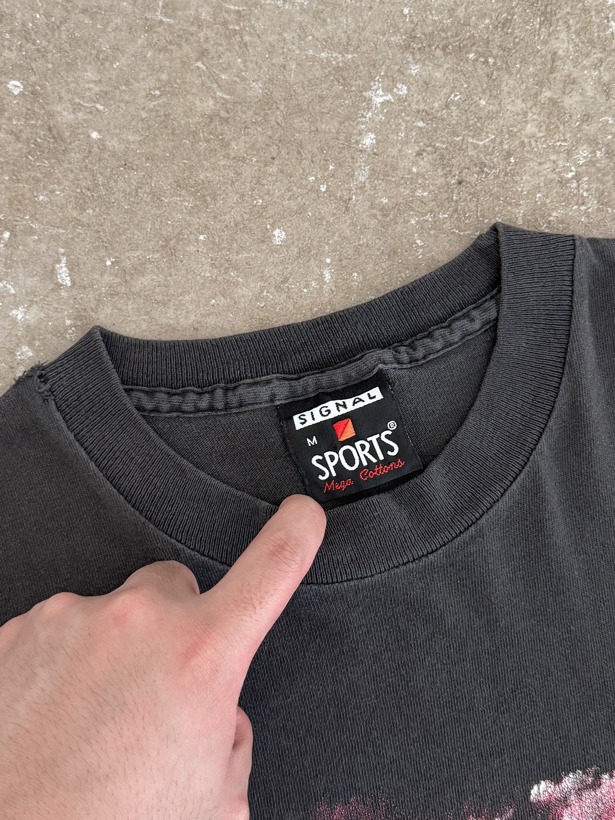 1990s "Cowboy Lightning" Faded Tee (M)