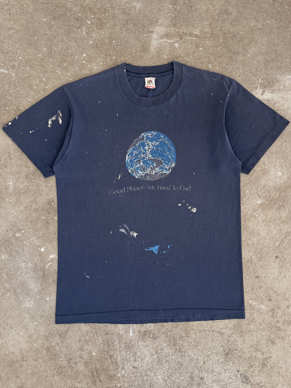Late 80s "Good Planets Are Hard To Find" Painter Tee (L)