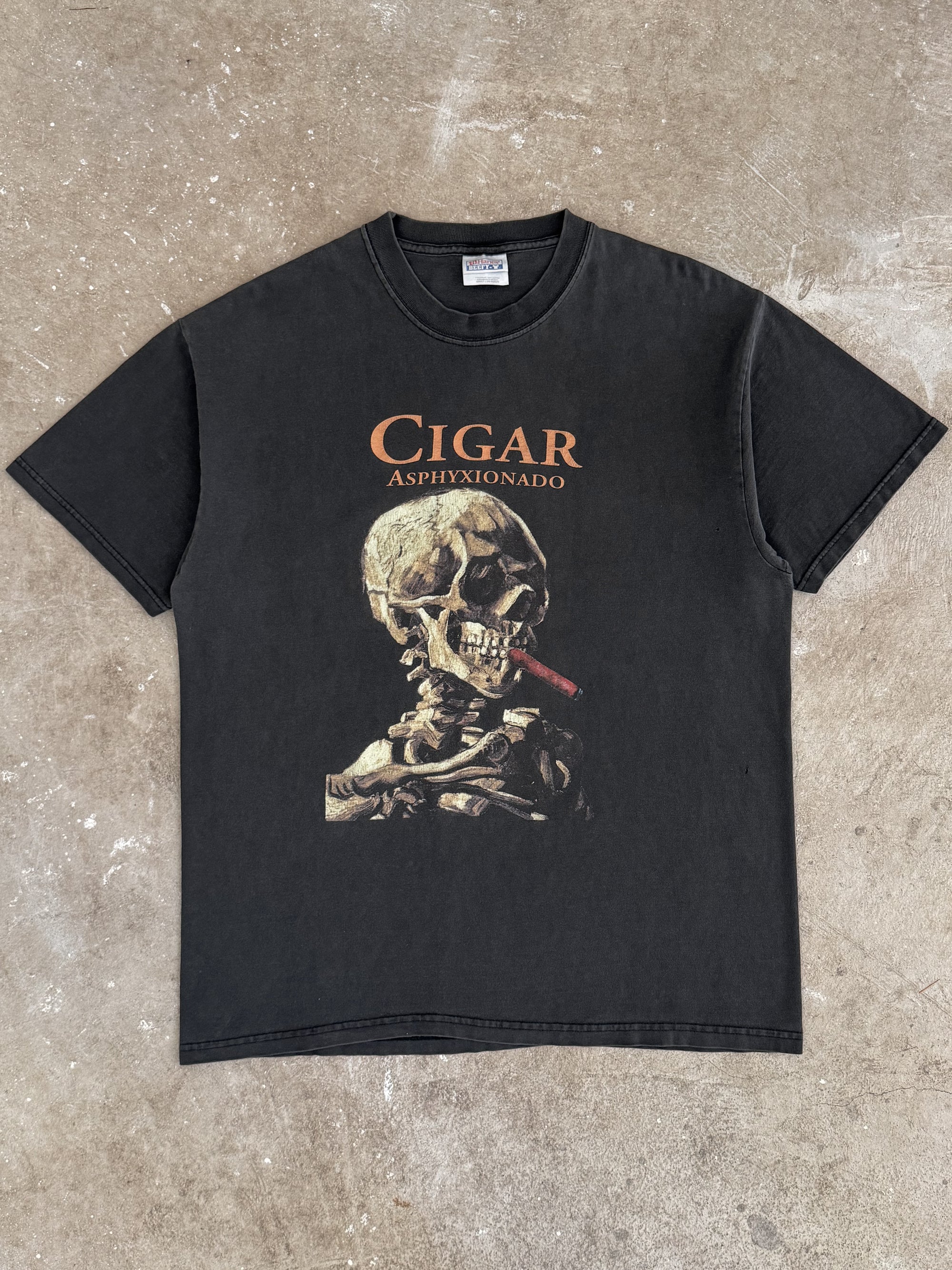 Early 00s "Cigar Asphyxionado" Van Gogh Parody Tee (L)