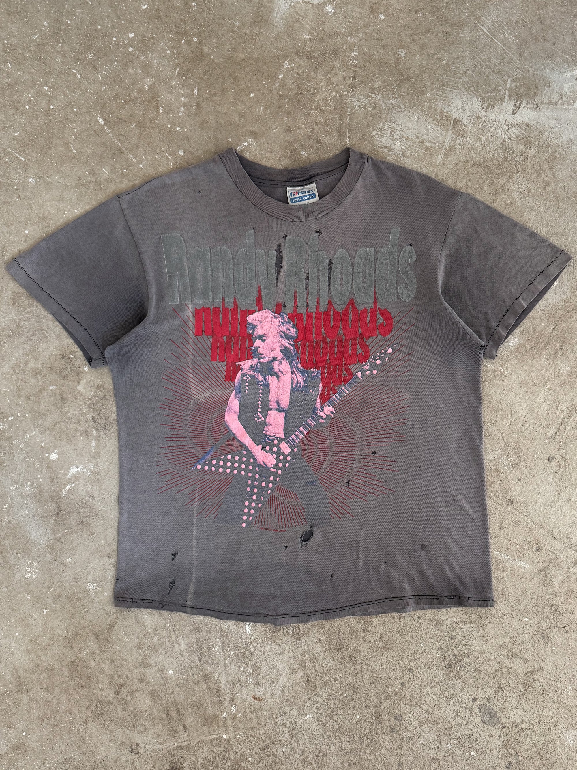 1988 Randy Rhoads "Guitar Greats" Faded Tee (M)