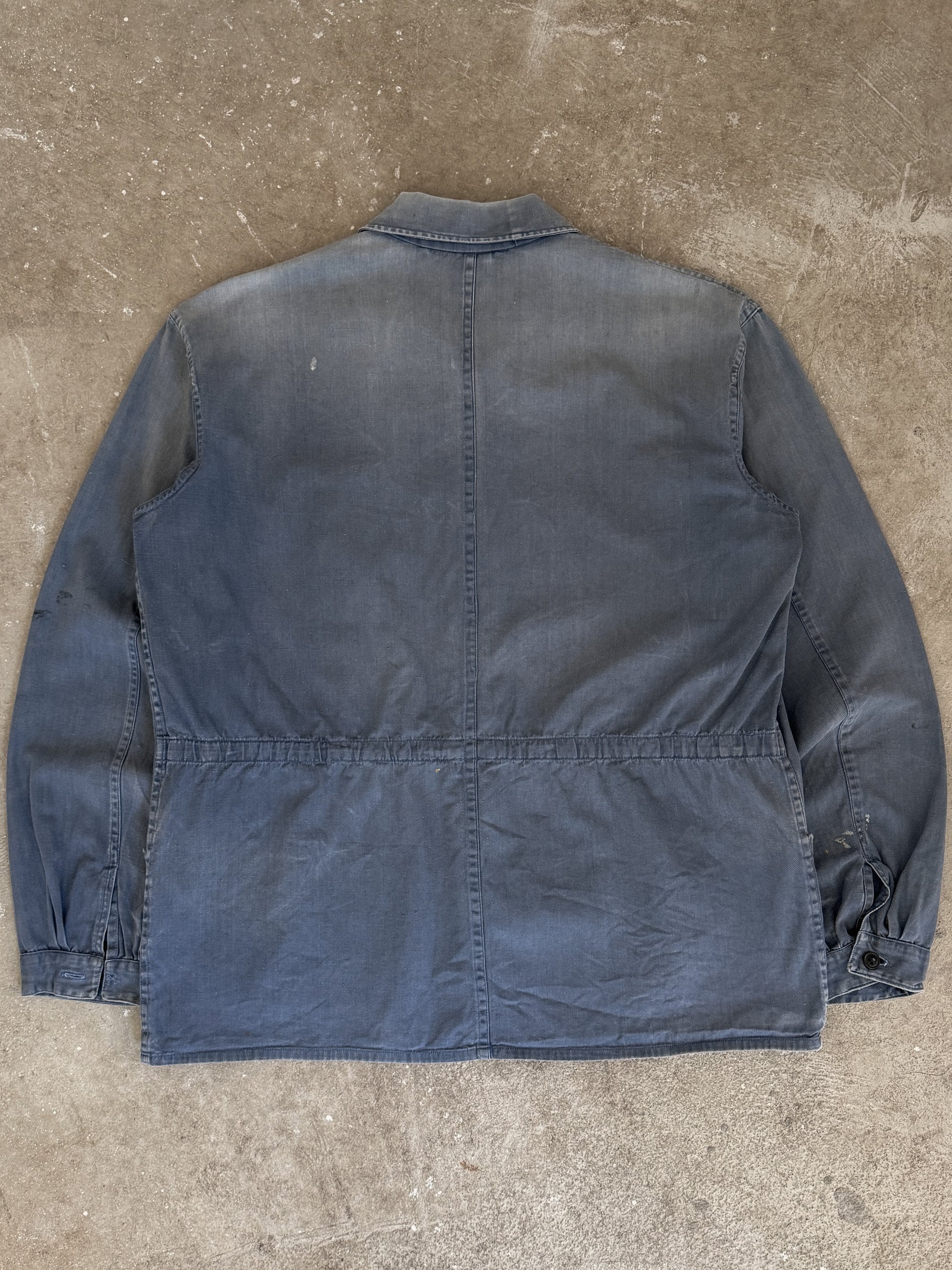 1970s Faded Blue French Chore Jacket (M)