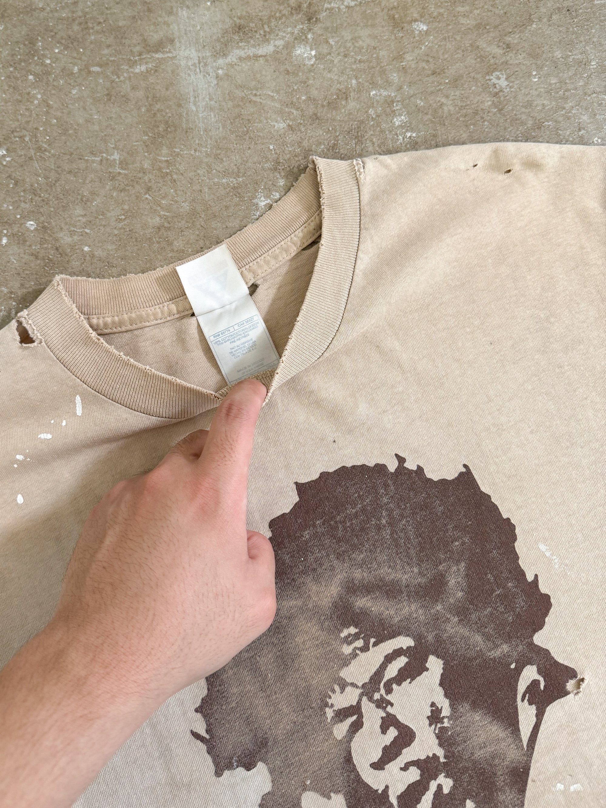 2000s "Jimi Hendrix" Distressed Tee (M)