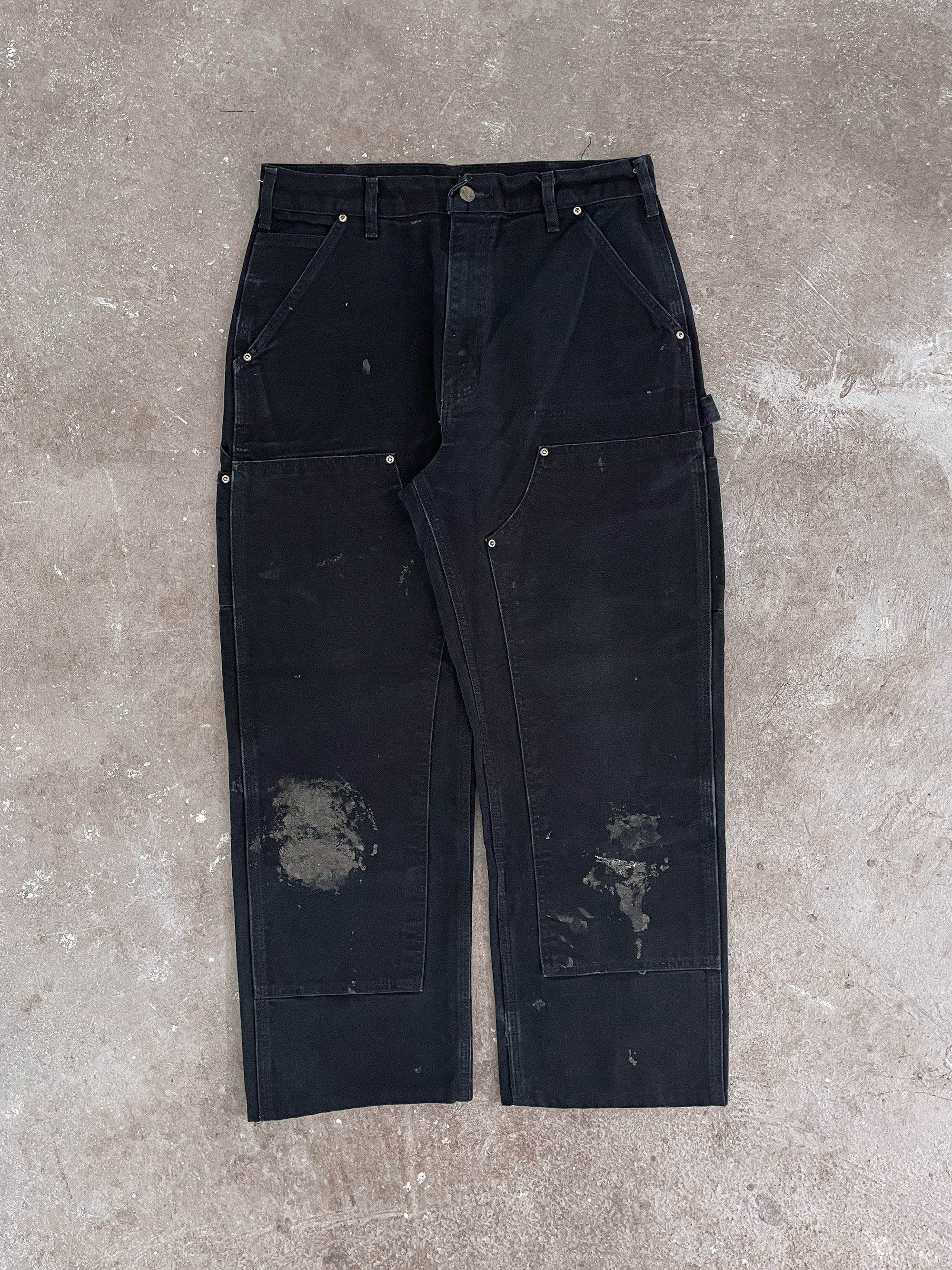 Carhartt B01 Black Double Knee Work Pants (31X26)