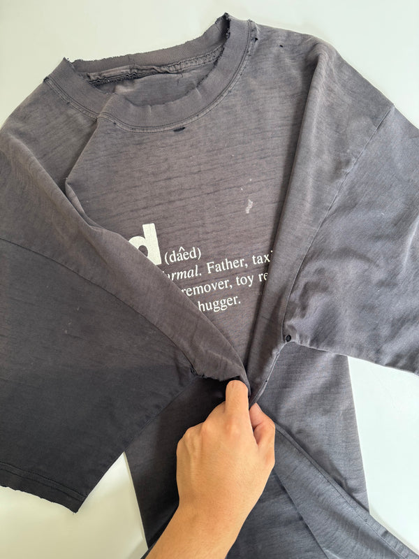 Late 00s "Dad Definition" Distressed Tee (L)