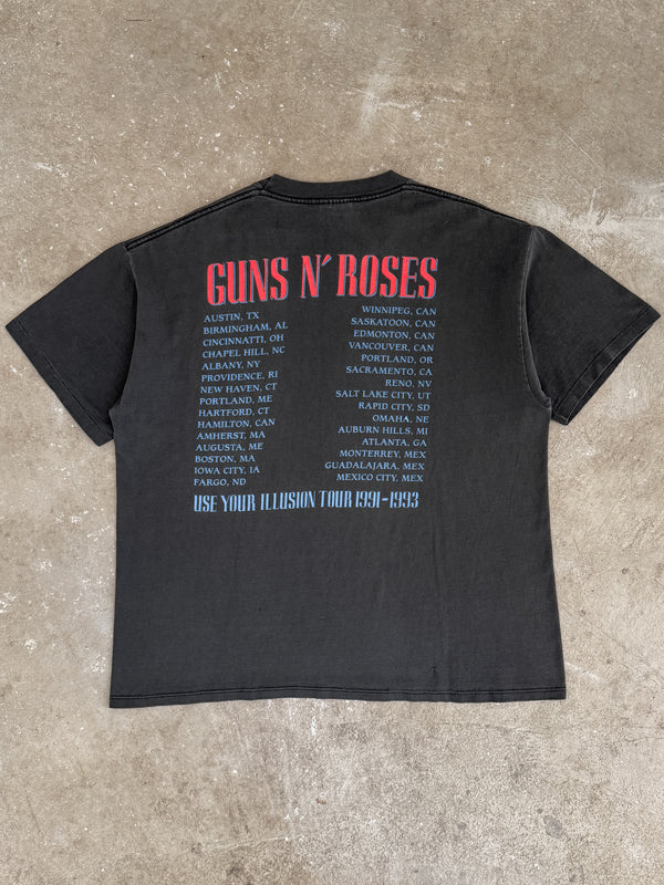 1992 Guns N Roses "Use Your Illusion I + II" Tee (XL)