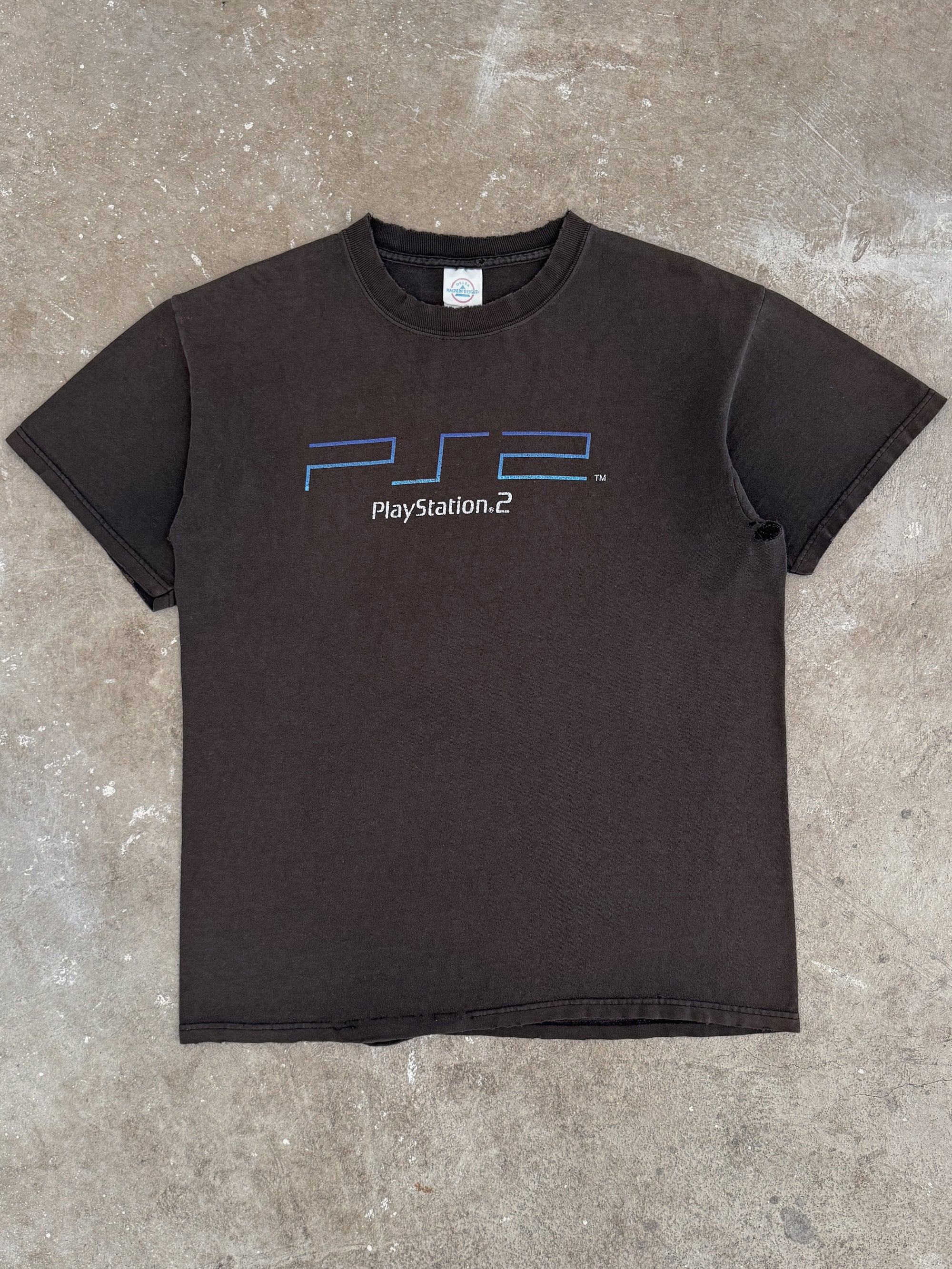 Early 00s "PlayStation 2" Faded Tee (M)