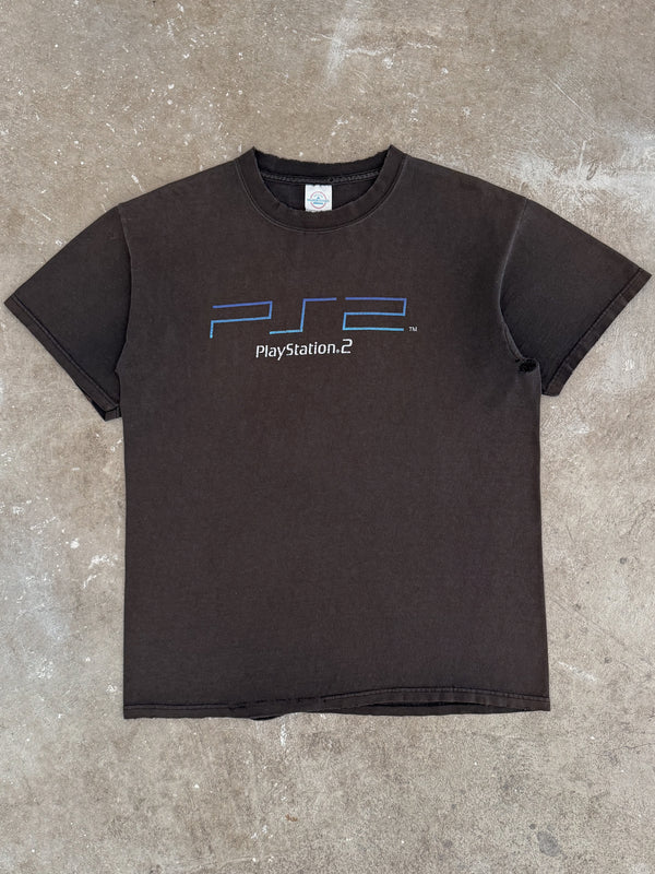 Early 00s "PlayStation 2" Faded Tee (M)