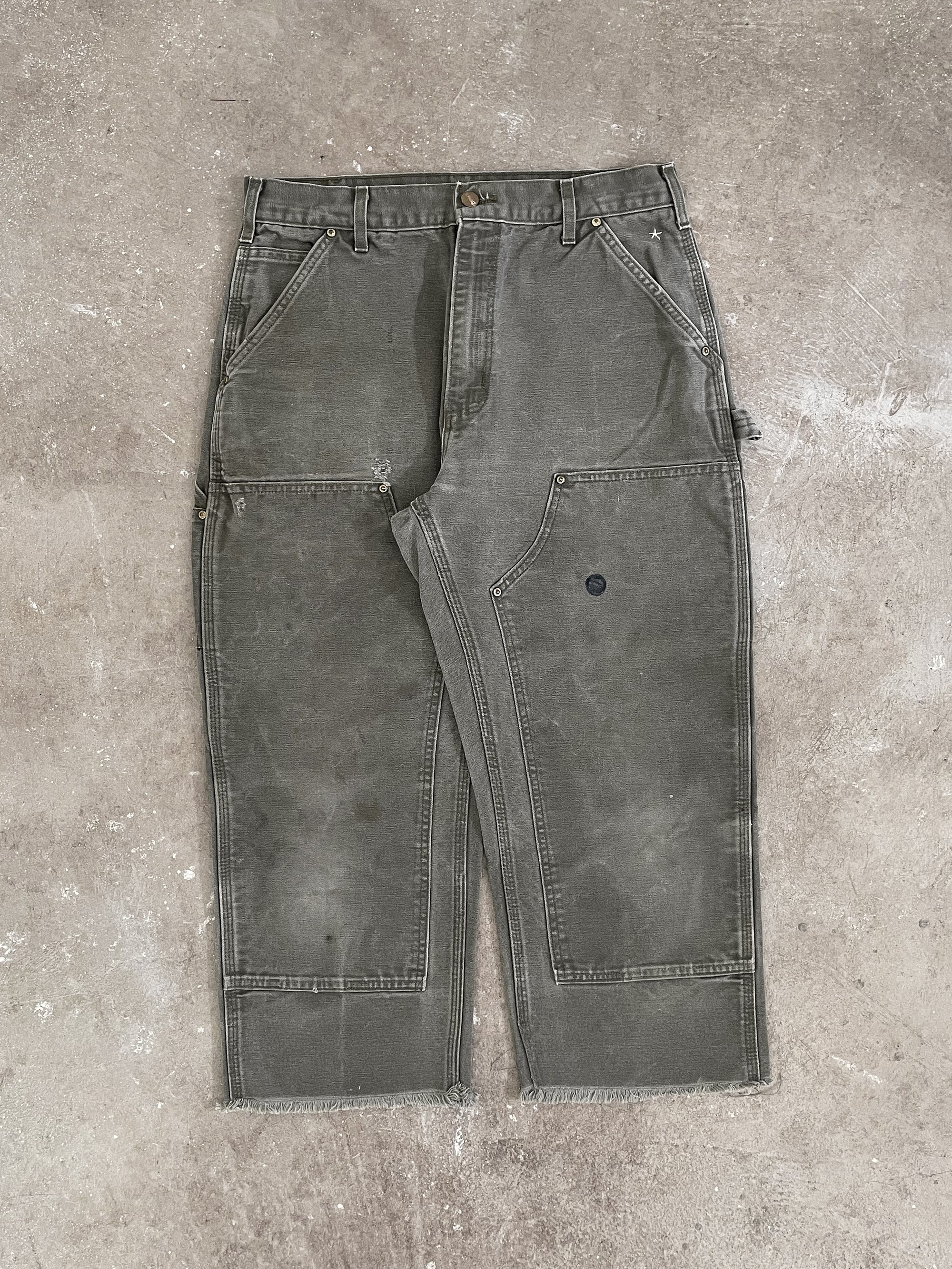 Carhartt B01 Moss Green Double Knee Work Pants (31X23)