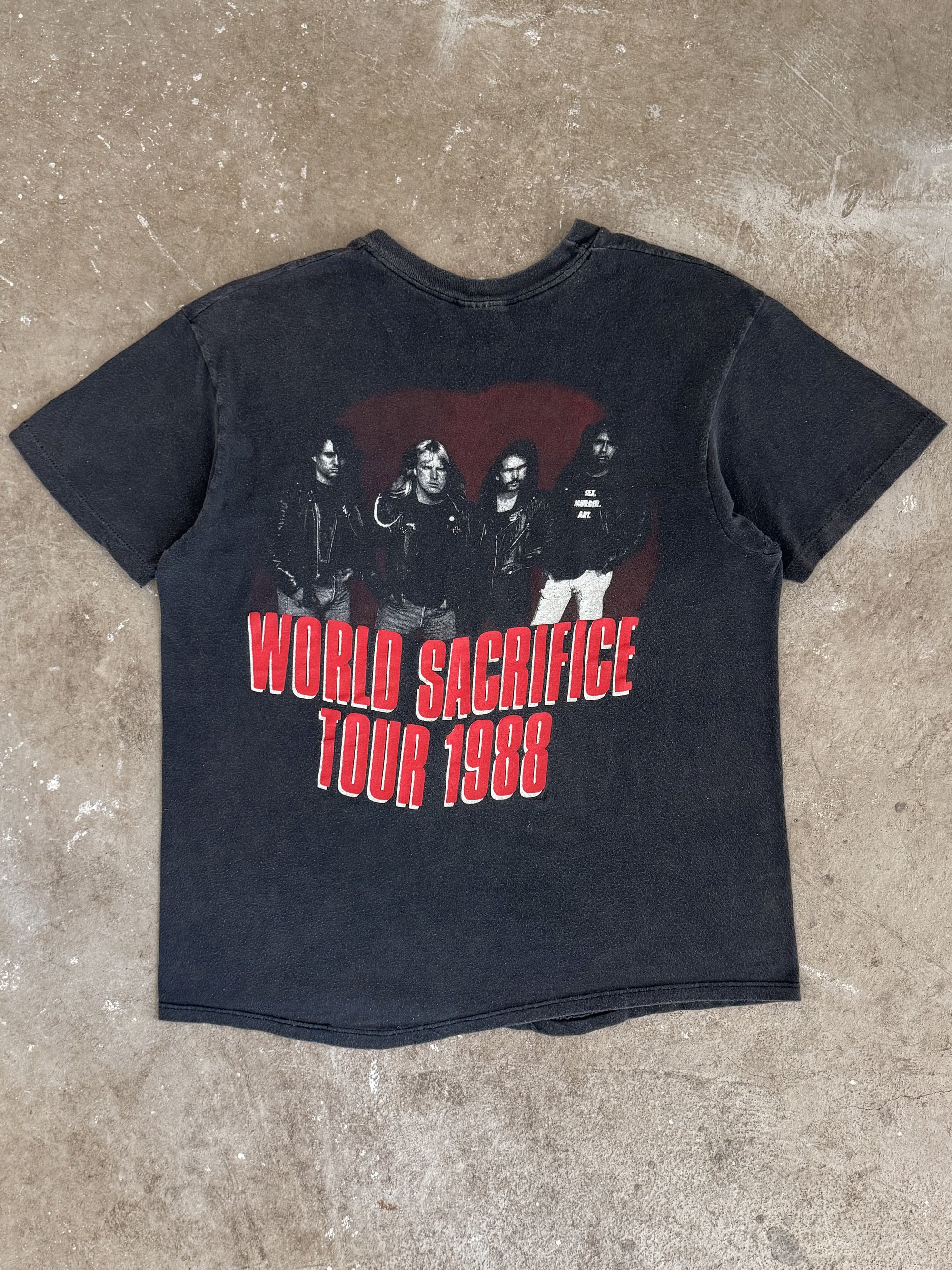 1988 Slayer "World Sacrifice Tour" Tee (M)