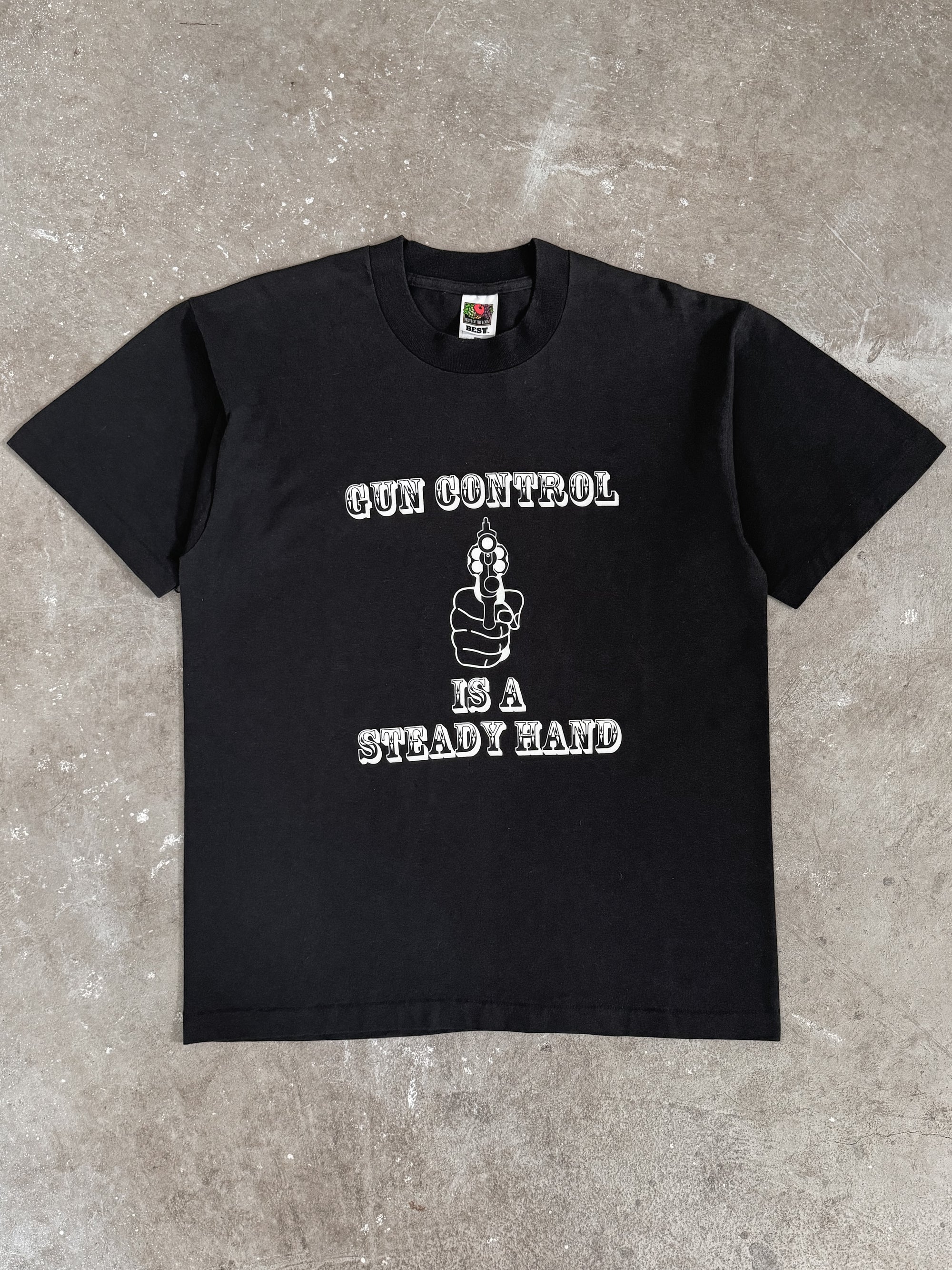 1990s "Gun Control Is A Steady Hand" Tee (L)