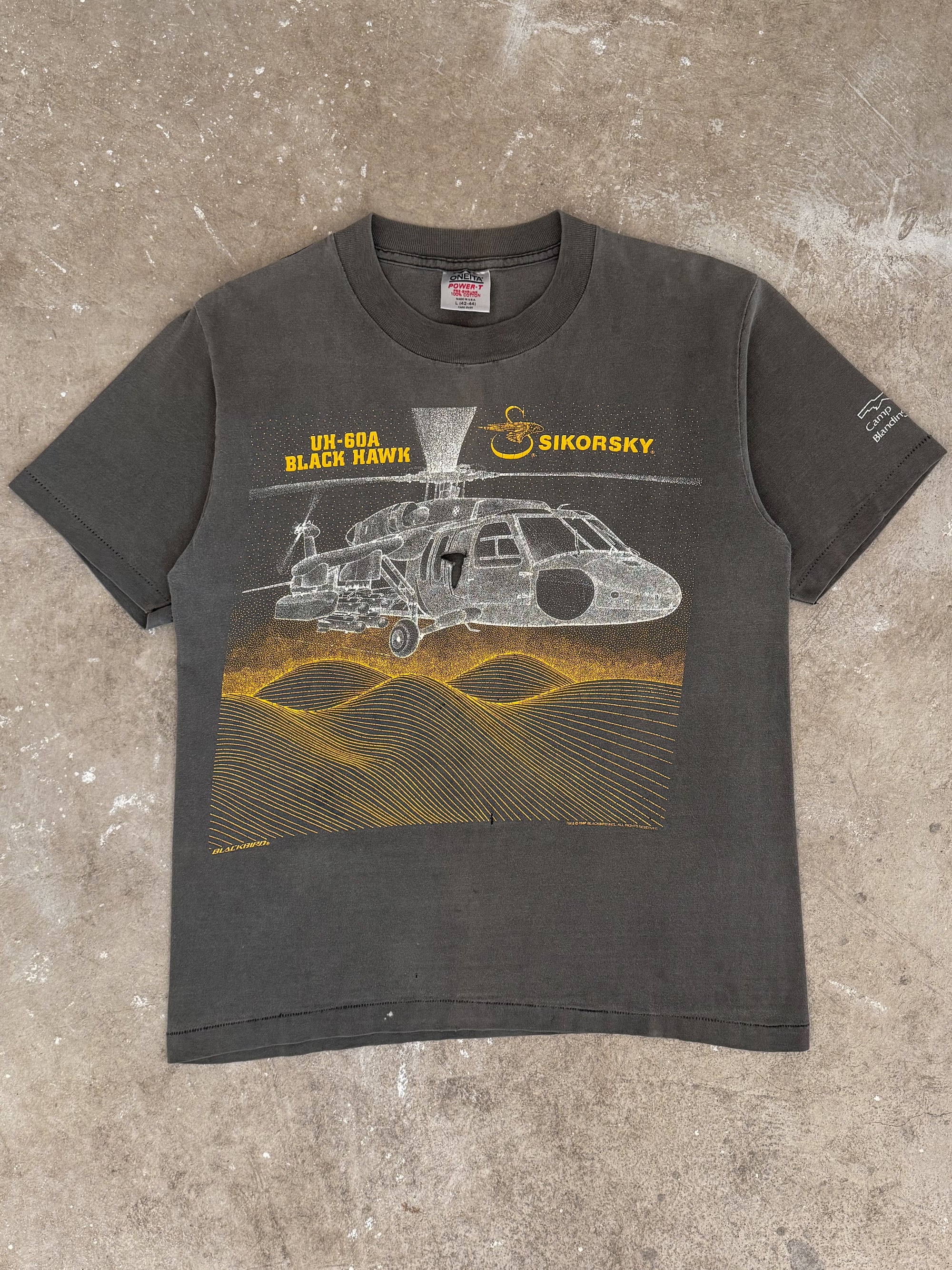 1980s "Sikorsky Black Hawk" Faded Tee (M)