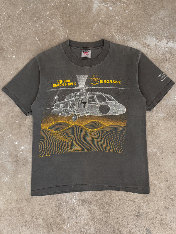 1980s "Sikorsky Black Hawk" Faded Tee (M)