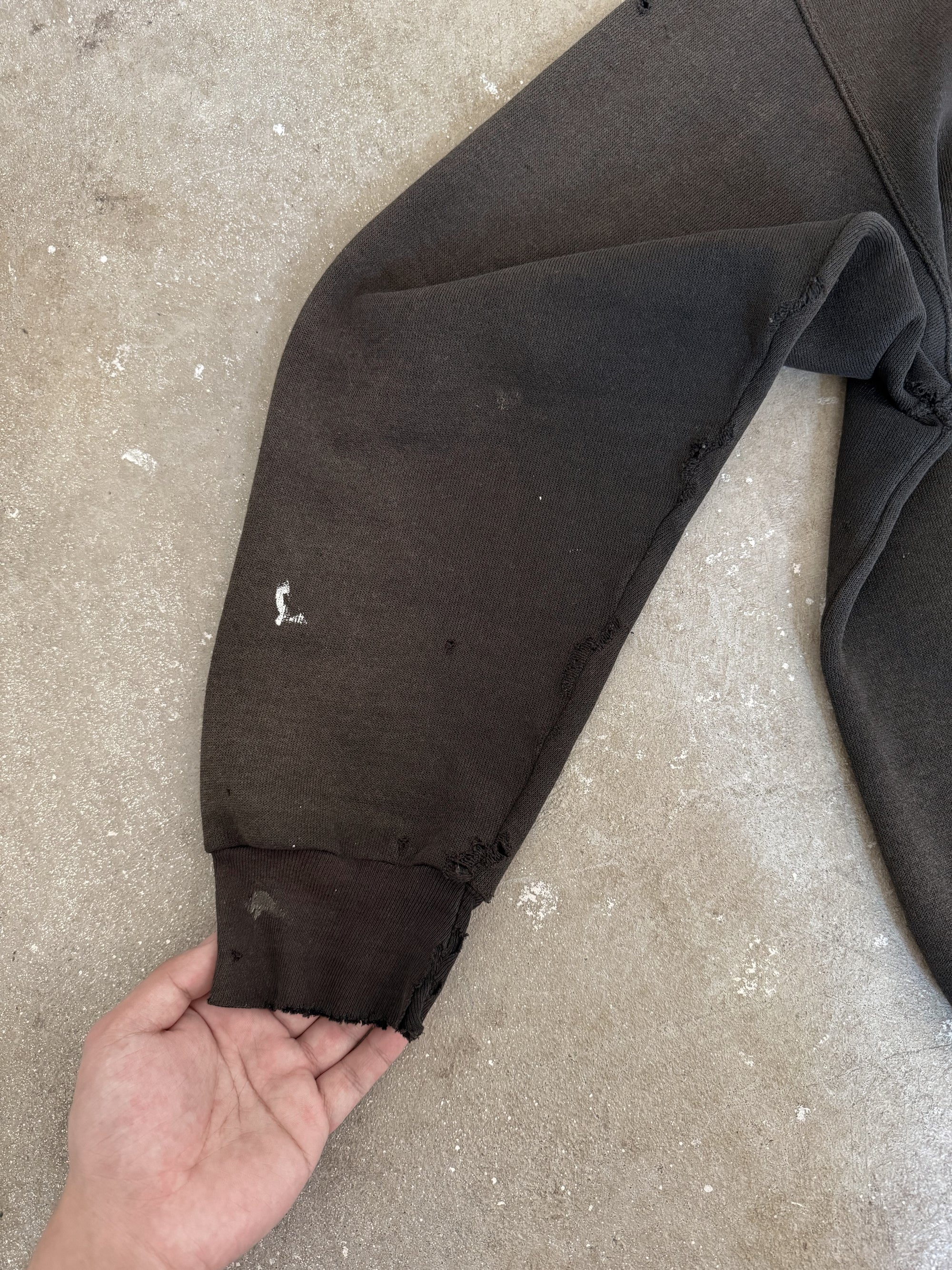 1990s Sun Faded Black Blank Sweatshirt (XL)