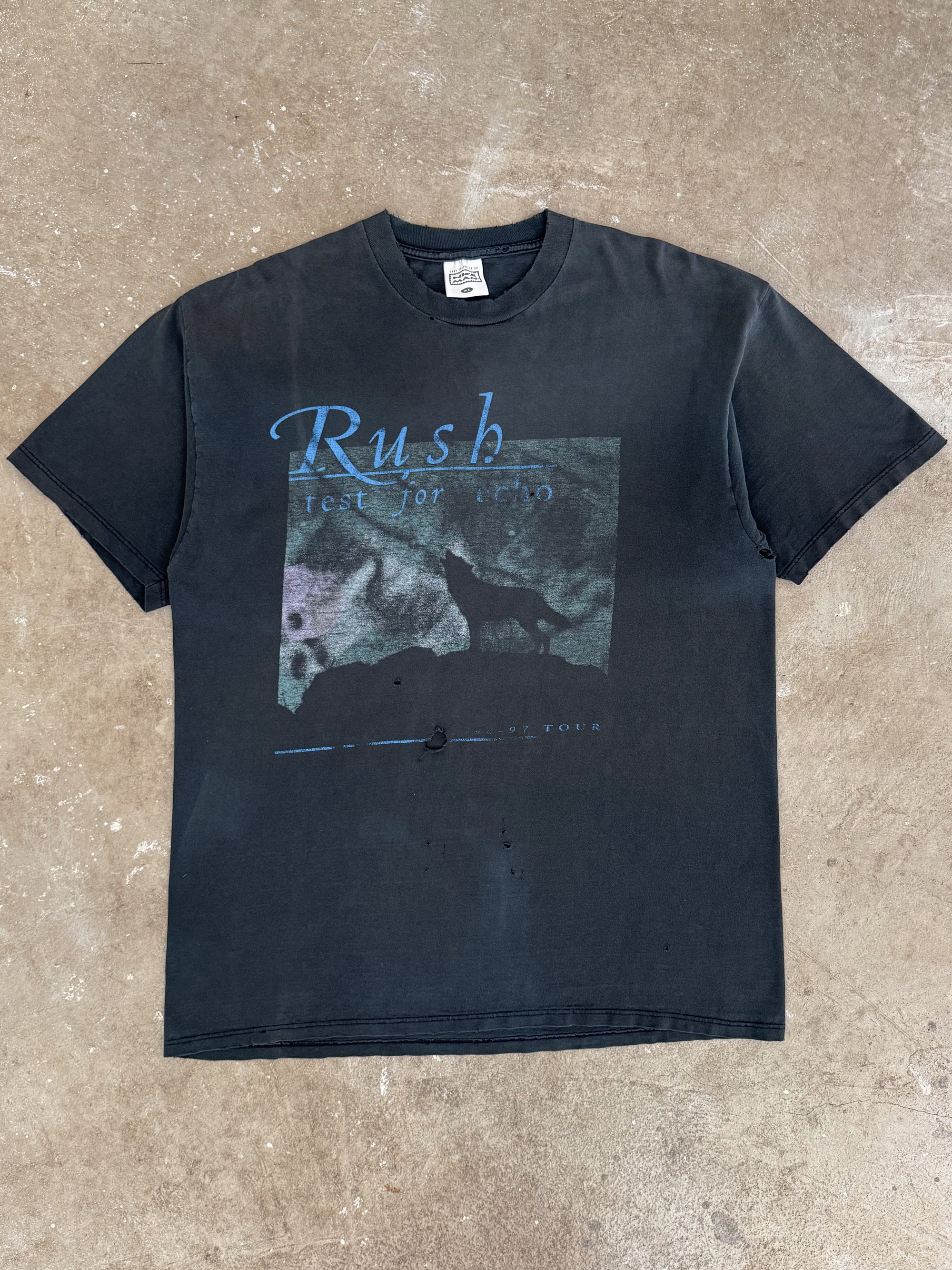 1996 Rush "Test For Echo Tour" Faded Tee (XL)