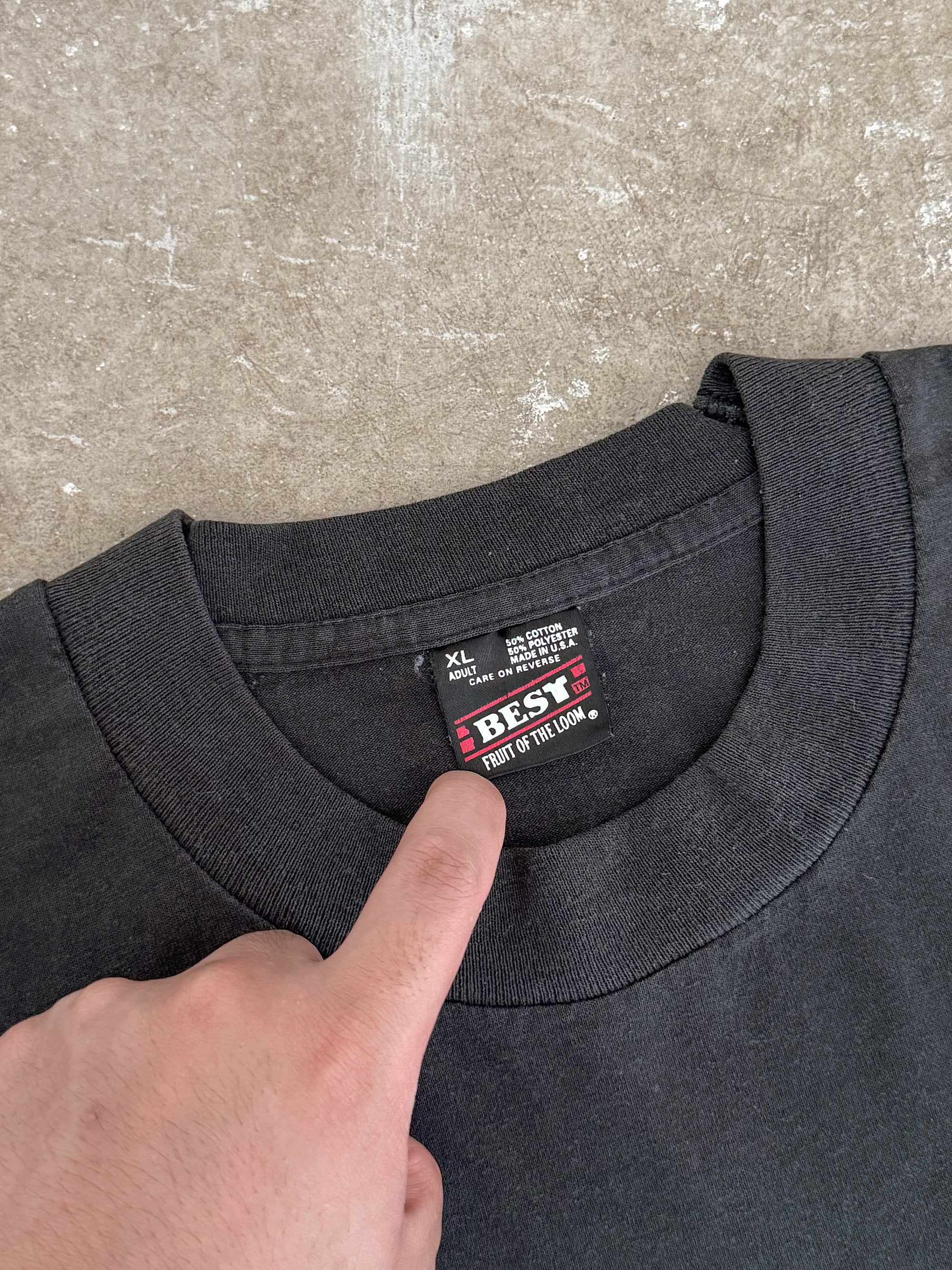 Mid 90s "Words" Felt Letter Tee (XL)