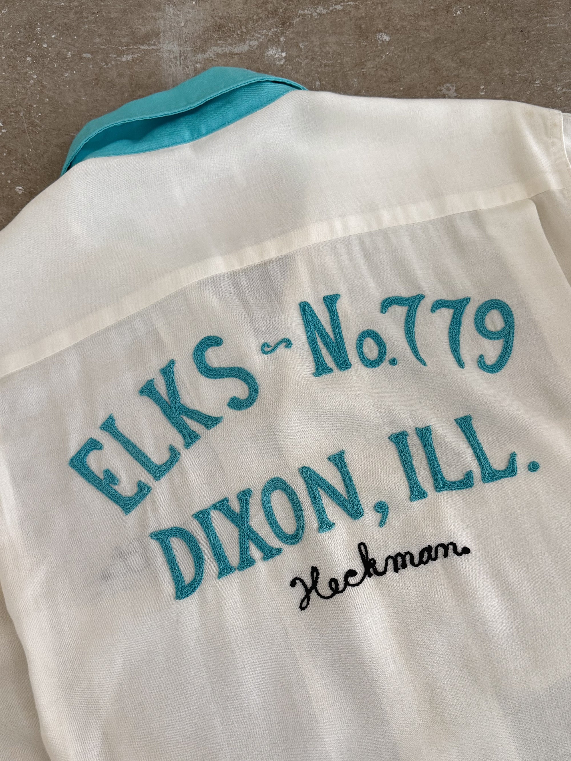 1950s "Walt" Chain Stitched Bowling Shirt (M)