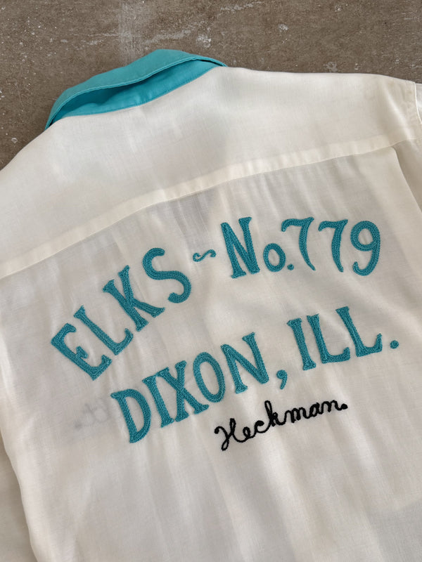 1950s "Walt" Chain Stitched Bowling Shirt (M)