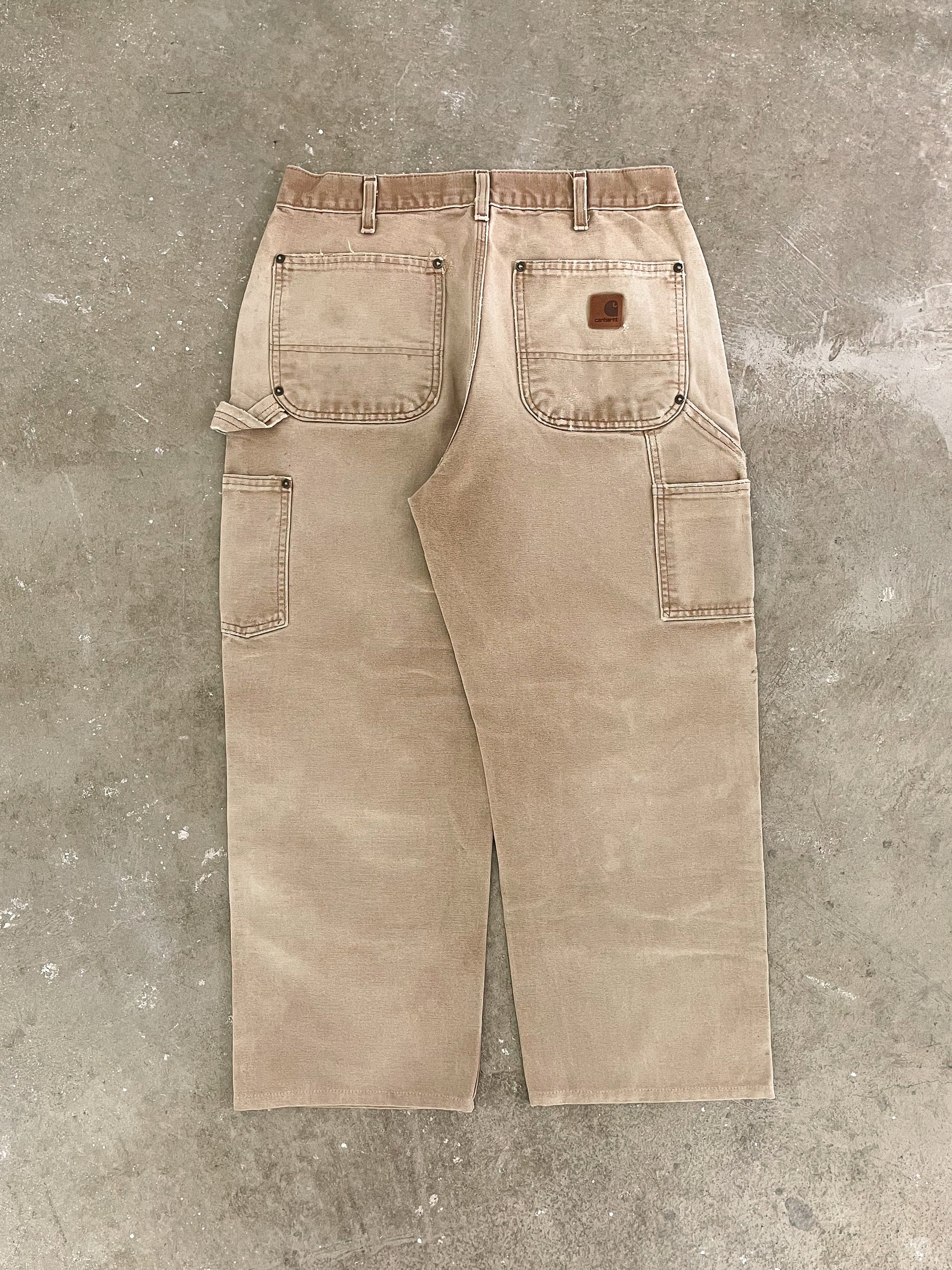 Carhartt B136 Tan Double Knee Work Pants (30X25)