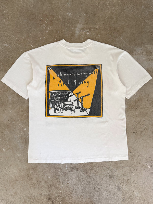 1990s Neil Young "A Solo Acoustic Evening" Lot Tee (XL)