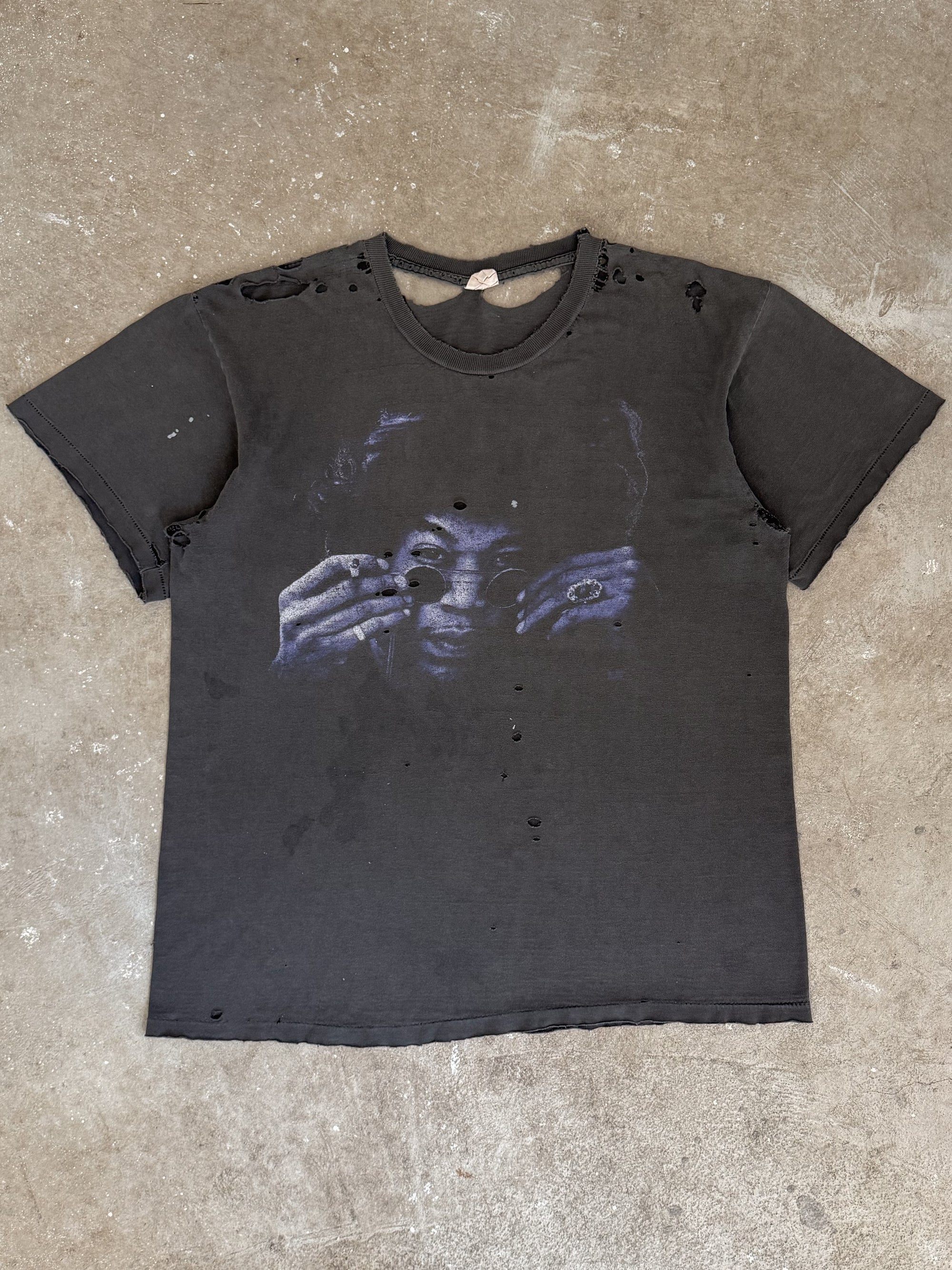 1993 Jimi Hendrix "Purple Haze" Thrashed Tee (L)