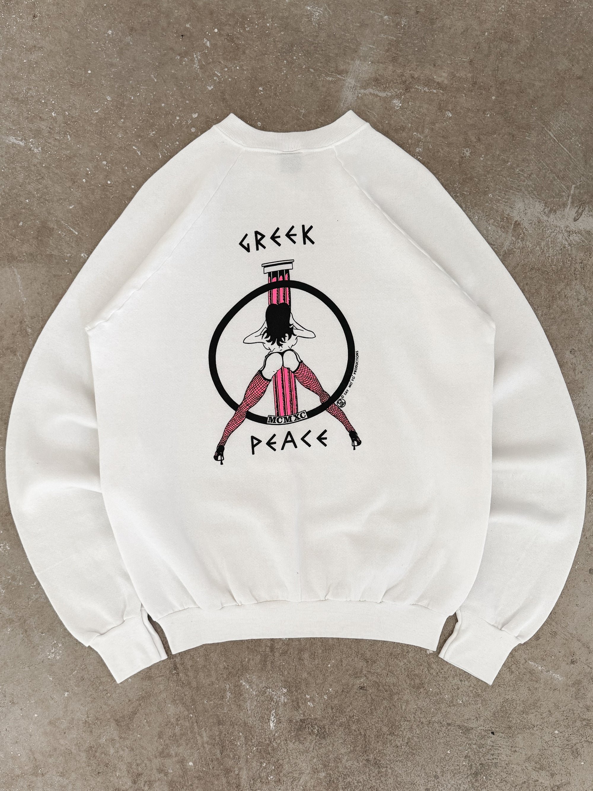 1980s "Greek Peace" Sweatshirt (M)