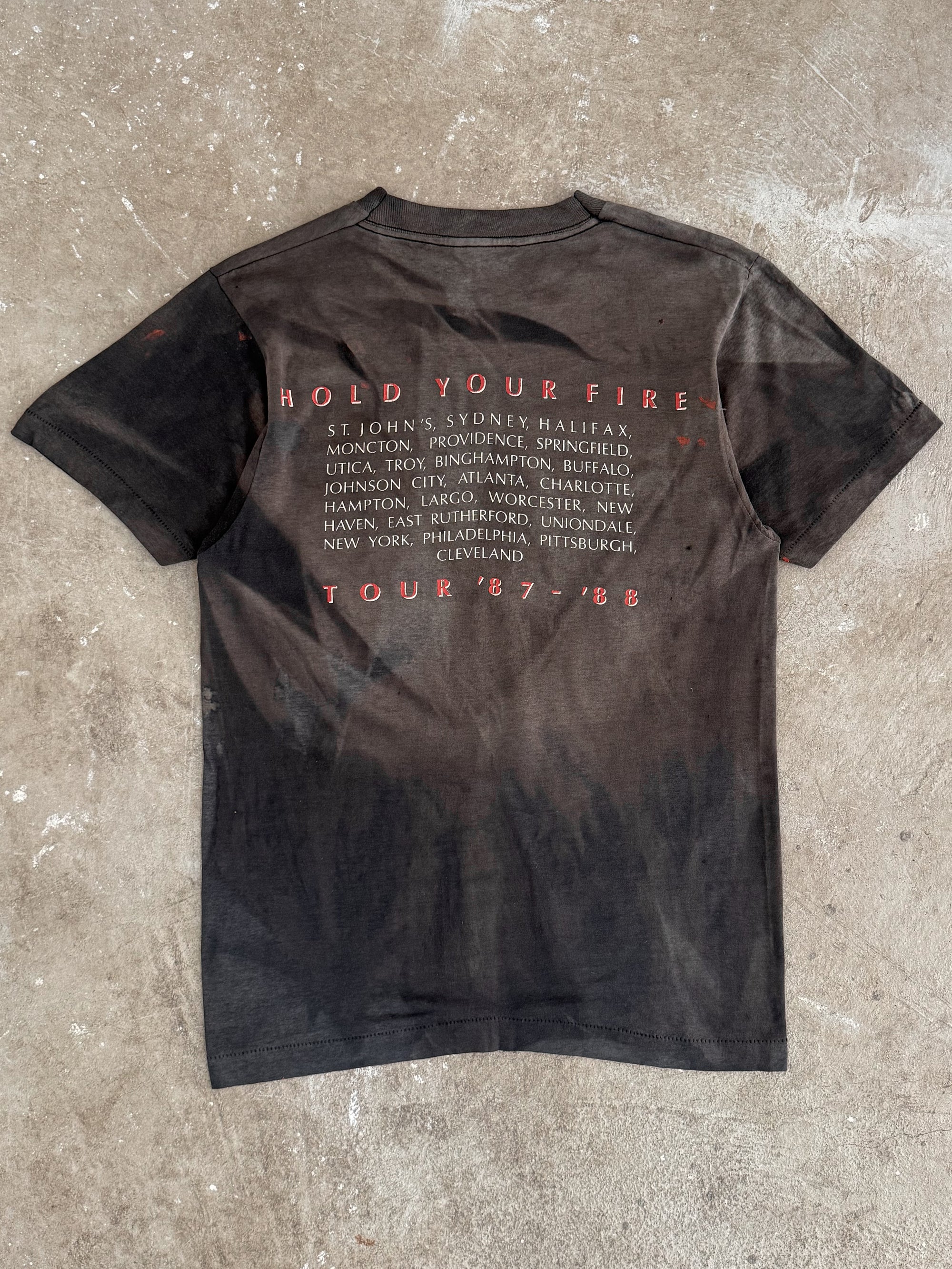 1987 Rush "Hold Your Fire" Sun Faded Tee (S)
