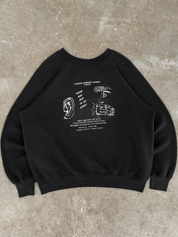 1980s "Please Hear What I'm Not Saying" Sweatshirt (L)